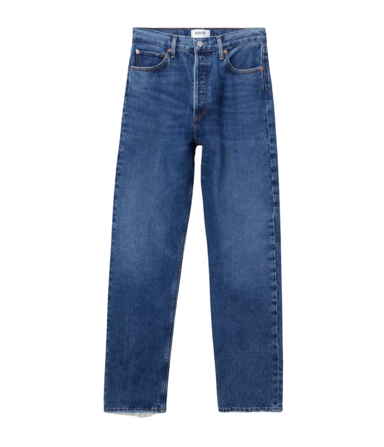 Cheap 90's Pinch Waist Hight Rise Straight In Range Denim