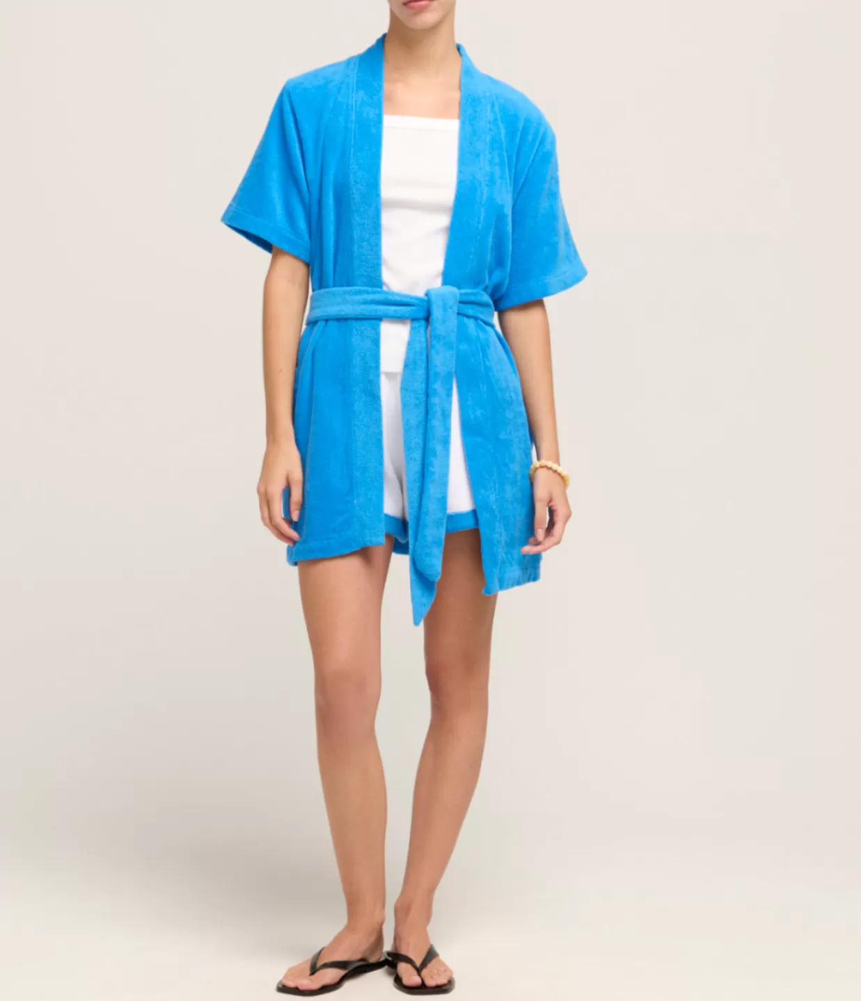 Flash Sale Abito Towelling Robe In Ciano Dresses