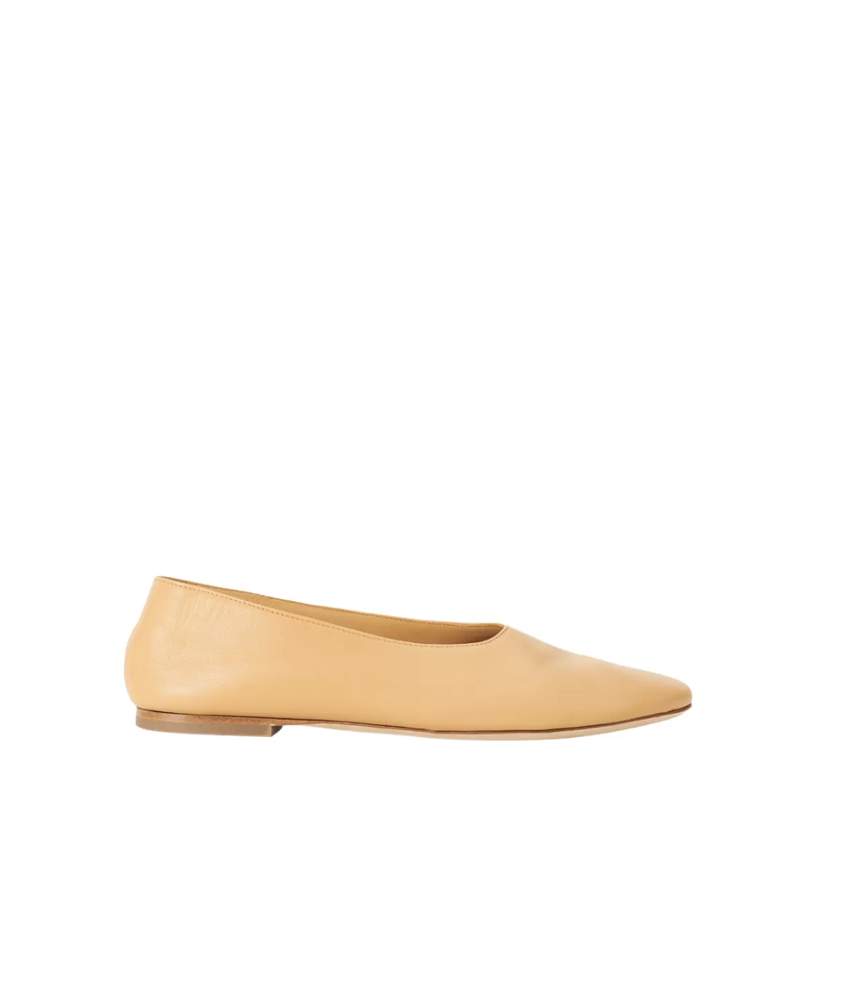 Cheap Alba Ballet Flat In Porcini Flat Shoes