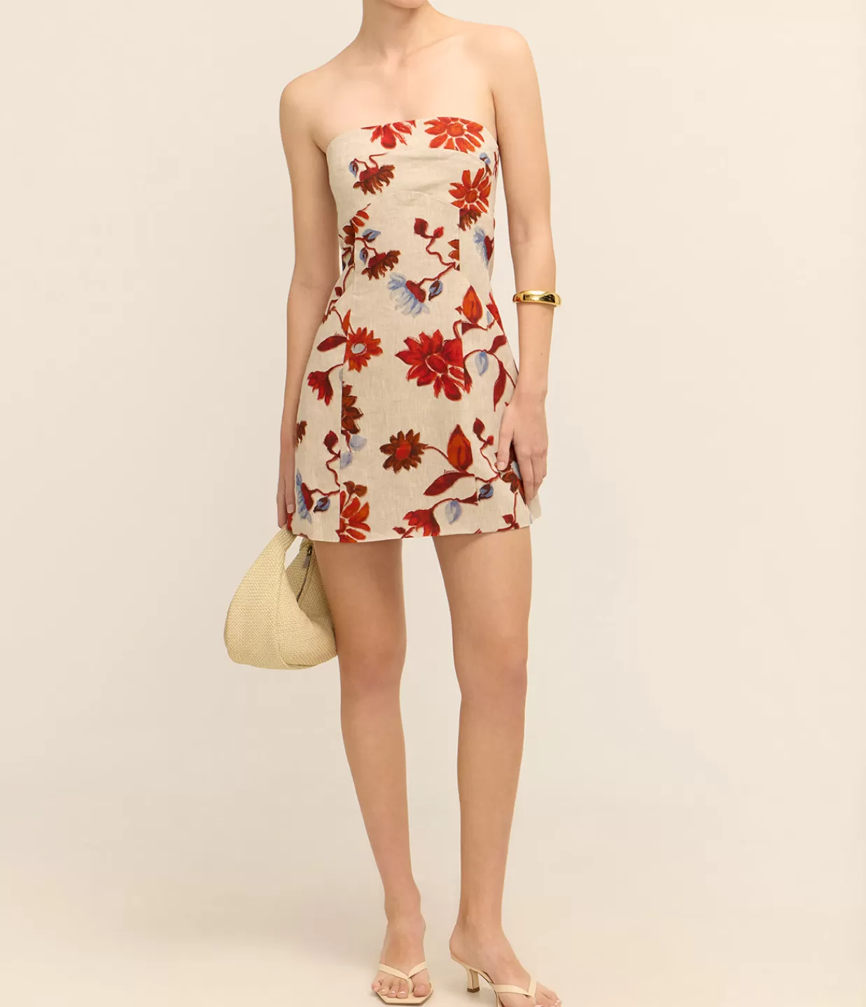 Online Alba Mini Dress In Cactus Bloom Sand Dresses