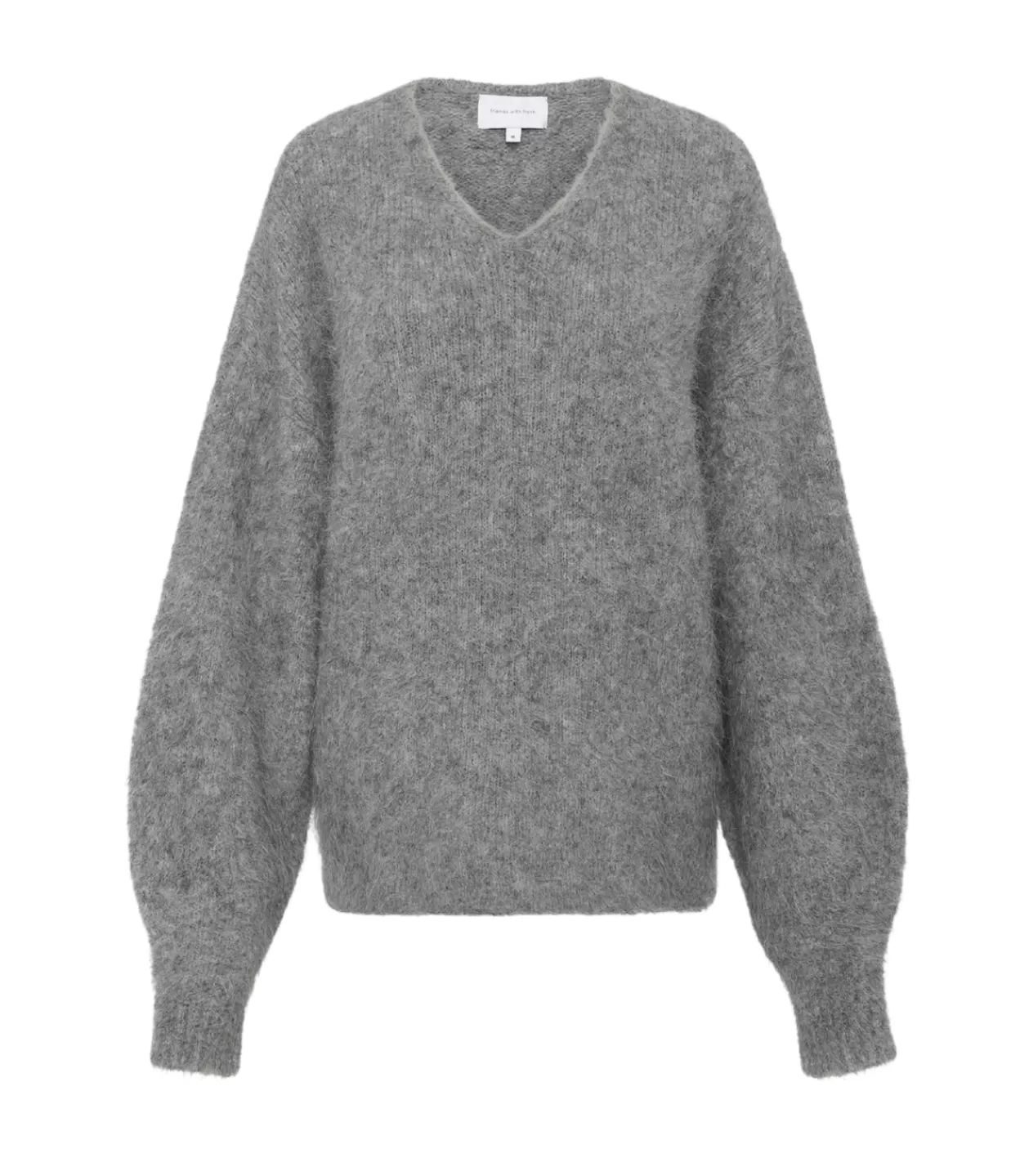 Store Alexandra V-Neck Knit In Grey Marle Knitwear