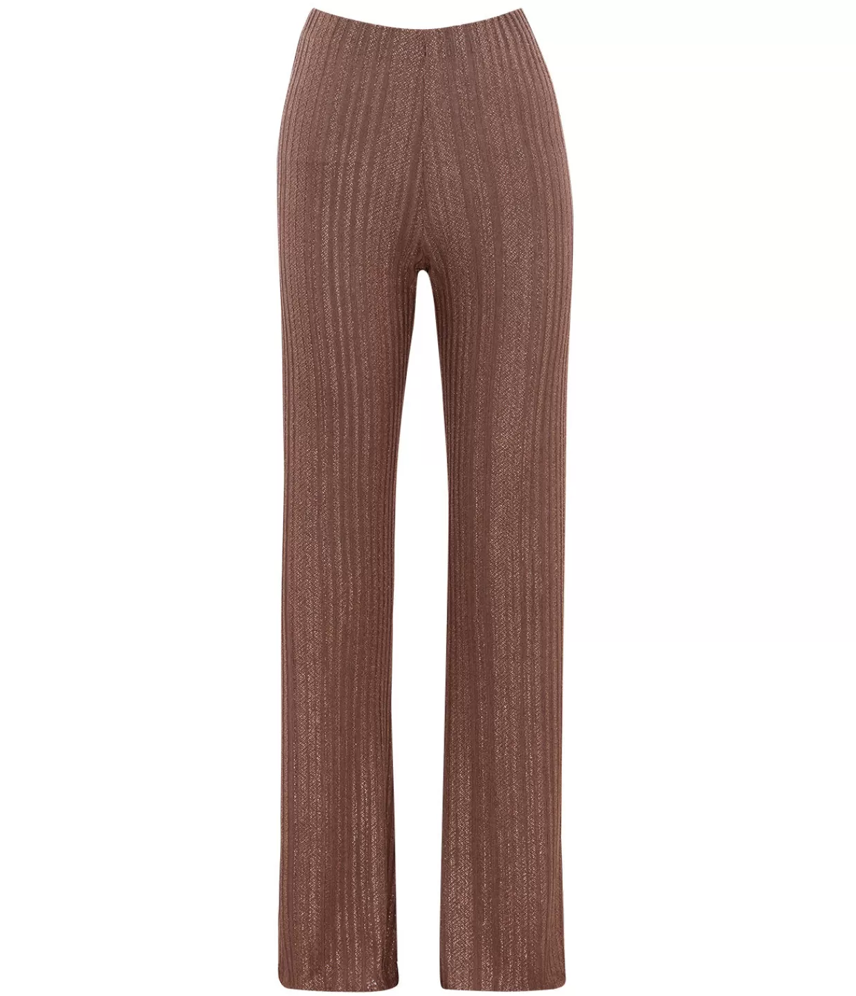 Outlet A-Line Knit Pant In Metallic Toffee Pants