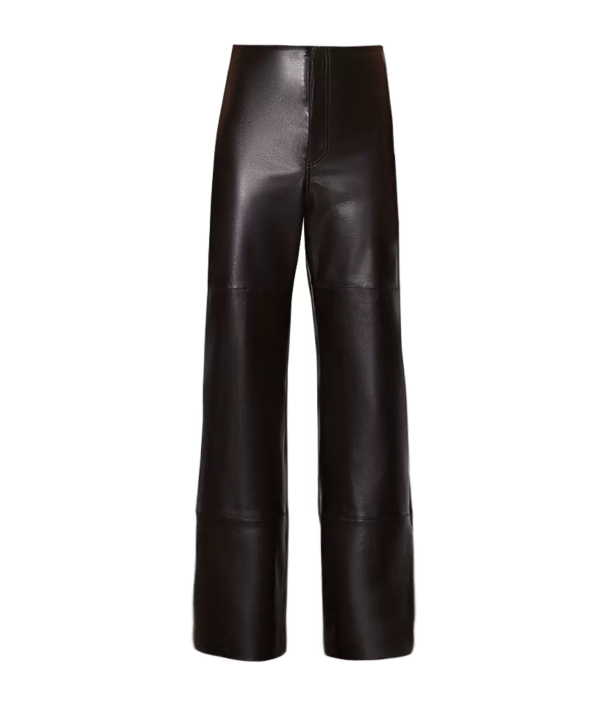 Hot Ally Leather Pant In Chocolate Pants