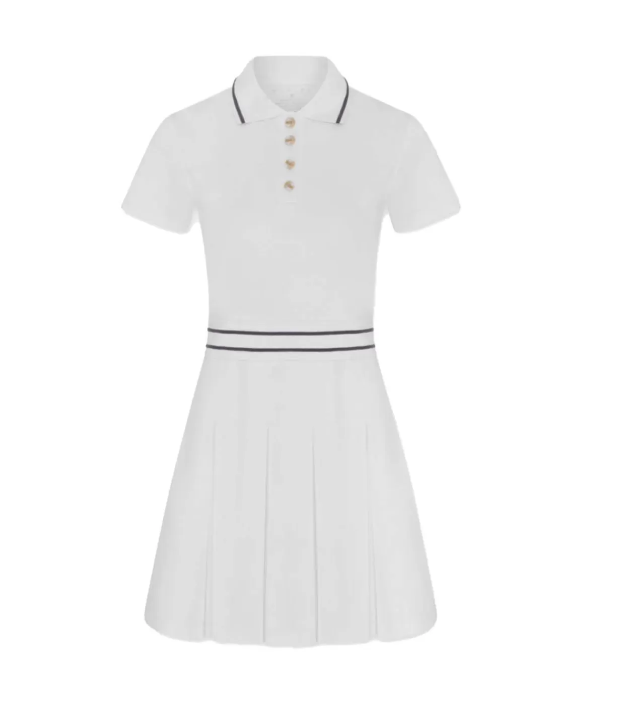 Outlet Amar Tennis Dress In Snow White Activewear