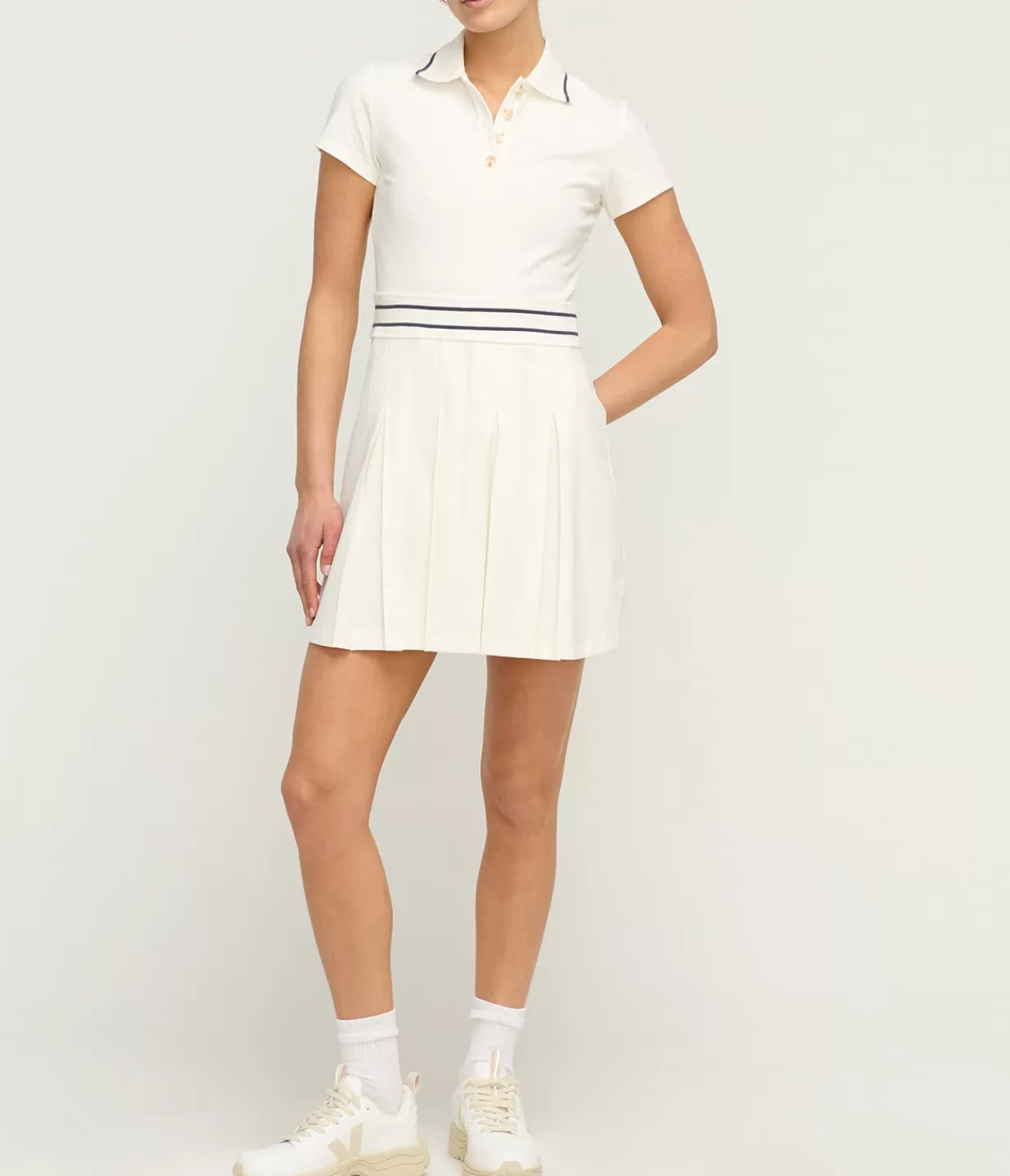 Outlet Amar Tennis Dress In Snow White Activewear