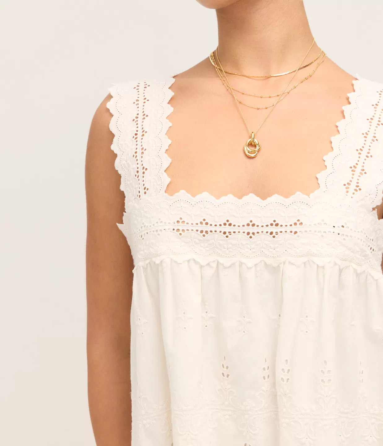 Fashion Amelia Mini Dress In Vintage White Dresses