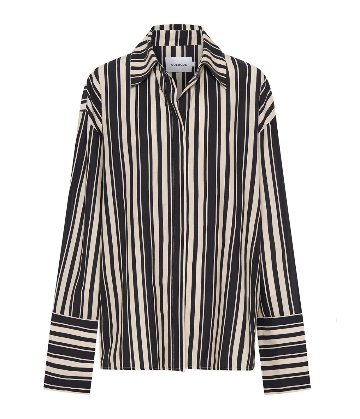 Hot Amelie Silk Blend Shirt In Cinque Stripe Tops