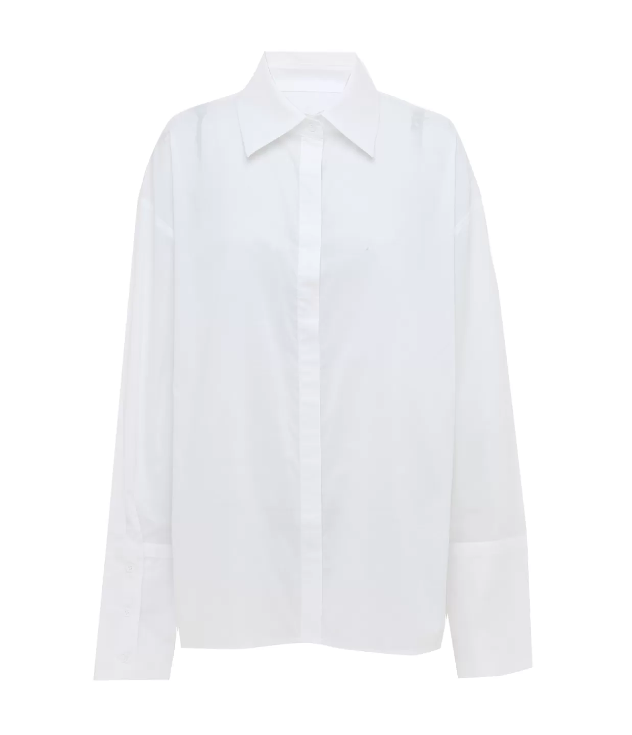 Fashion Amelie Silk Blend Shirt In Ivory Tops