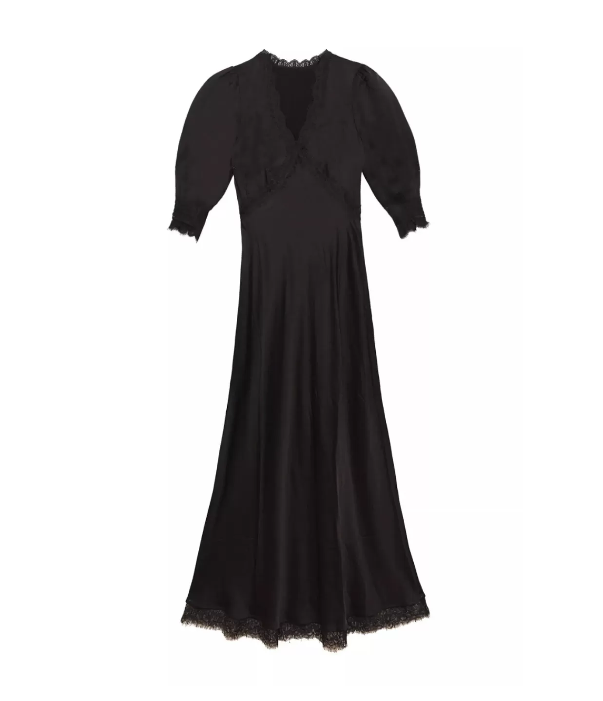 Cheap Annina V-Neck Midi Dress In Black Dresses