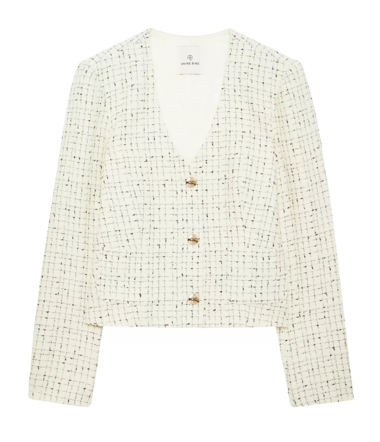 Shop Annita Jacket In Cream Tweed Jackets & Outerwear