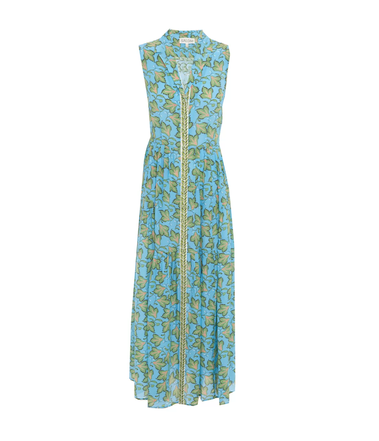 Sale Arya Sleeveless Maxi Dress In Elm Sky Dresses