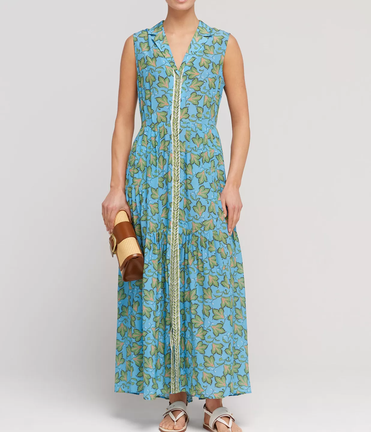 Sale Arya Sleeveless Maxi Dress In Elm Sky Dresses