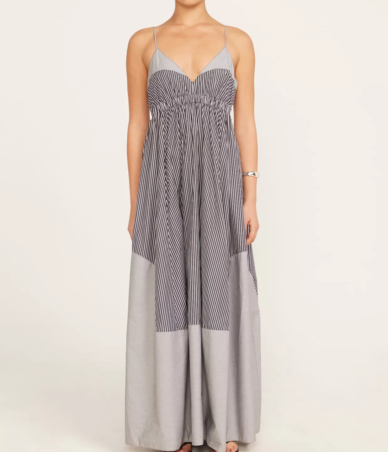 Best Ashton Cami Dress In Charcoal Stripe Dresses