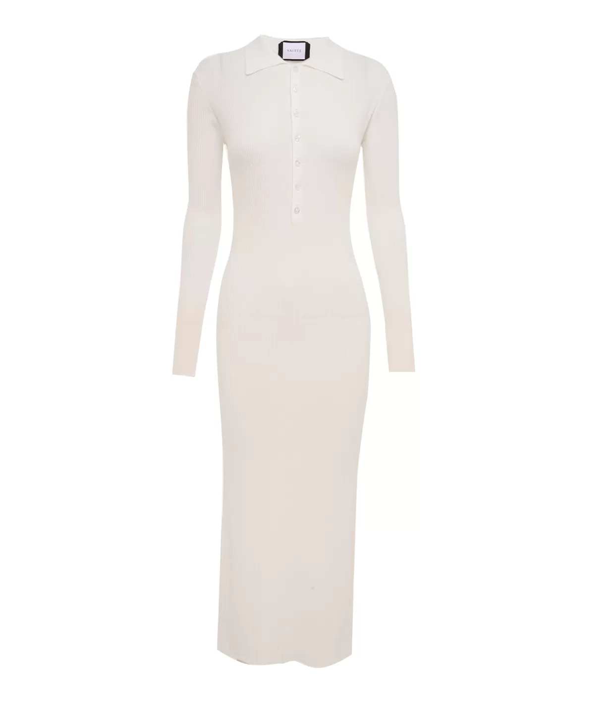 Best Aspen Knit Polo Dress In Crisp White Dresses