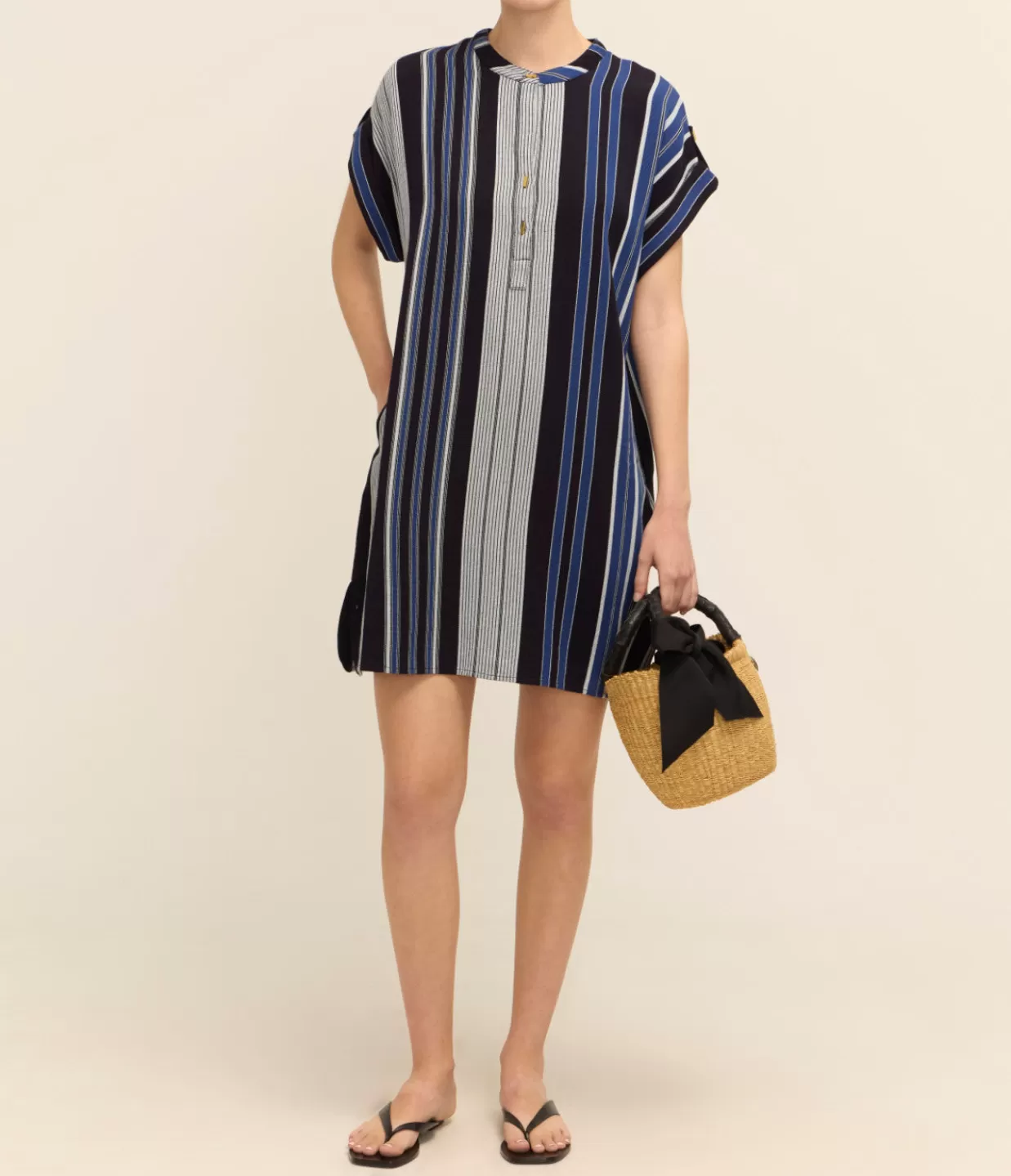 Outlet Athena Tunic Dress In Delos Stripe Dresses