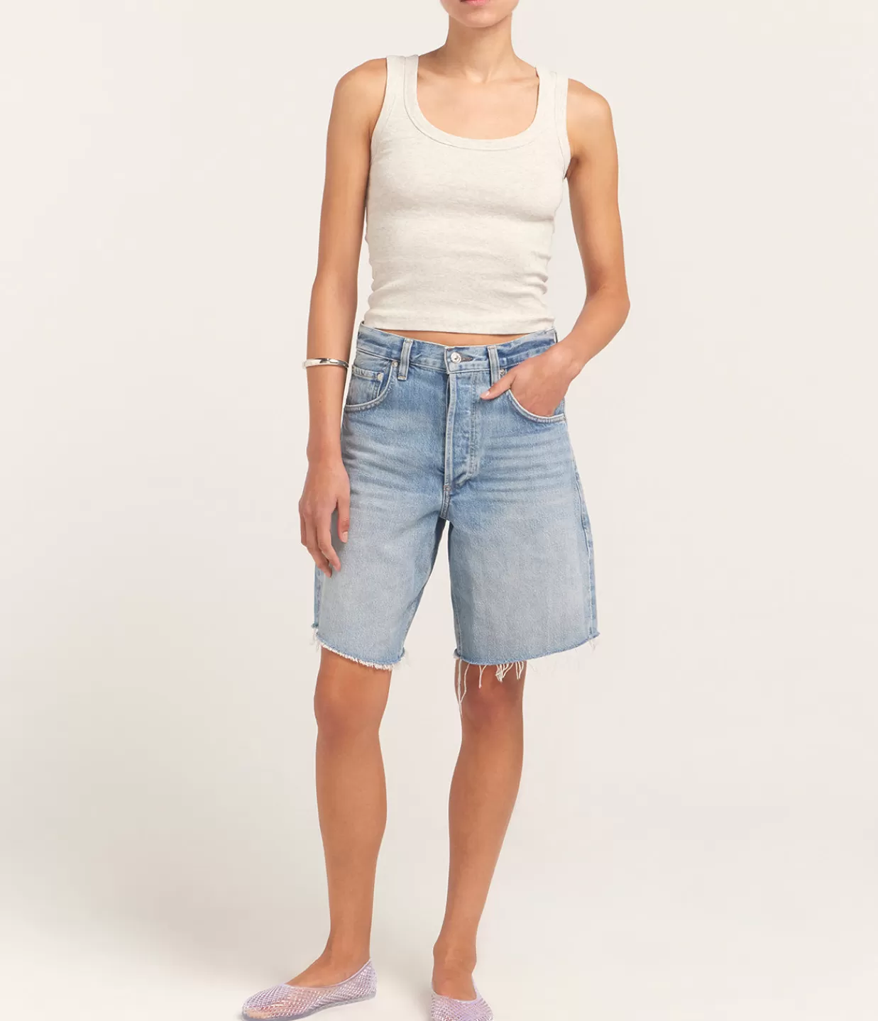 Clearance Ayla Organic Cotton Short In Gemini Shorts | Denim