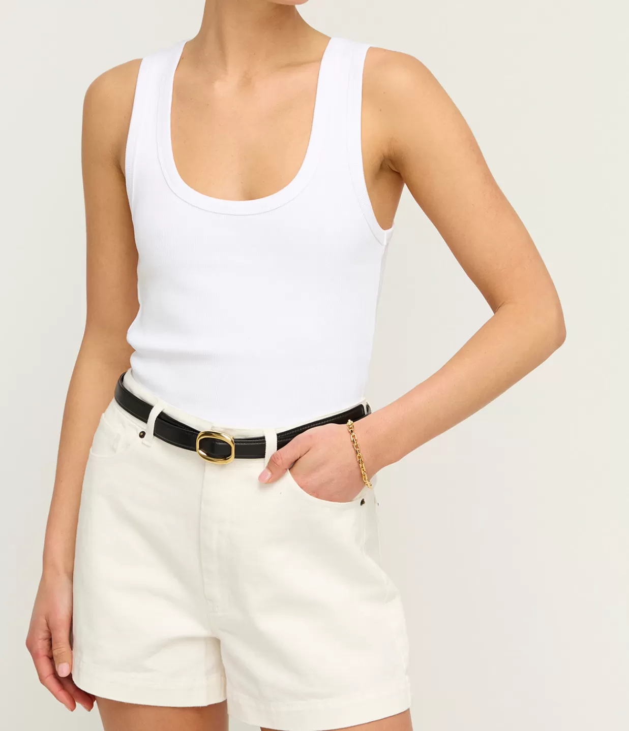 Cheap Bailey Denim Short In Vintage White Denim