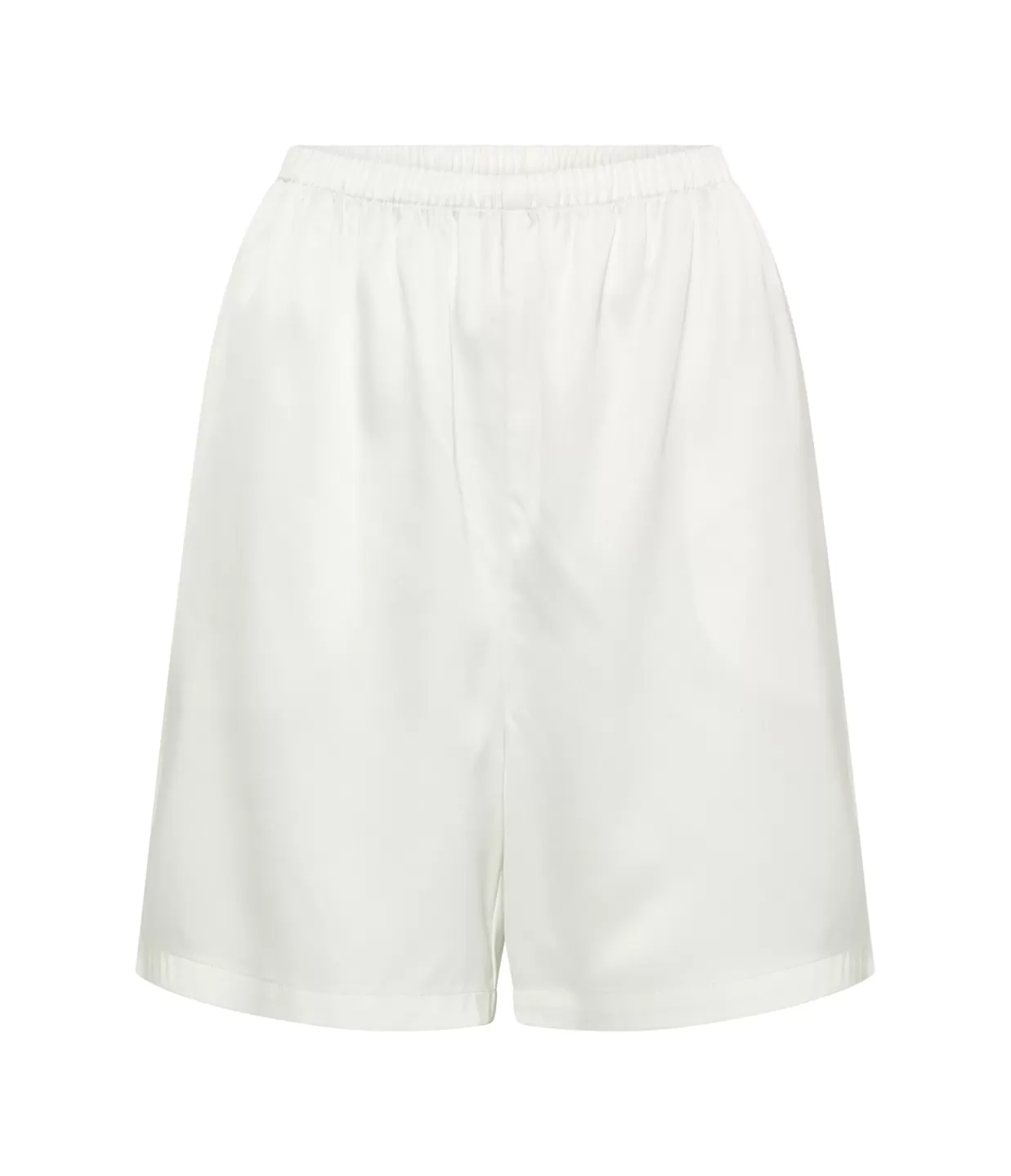 Best Beau Silk Blend Short In Ivory Shorts