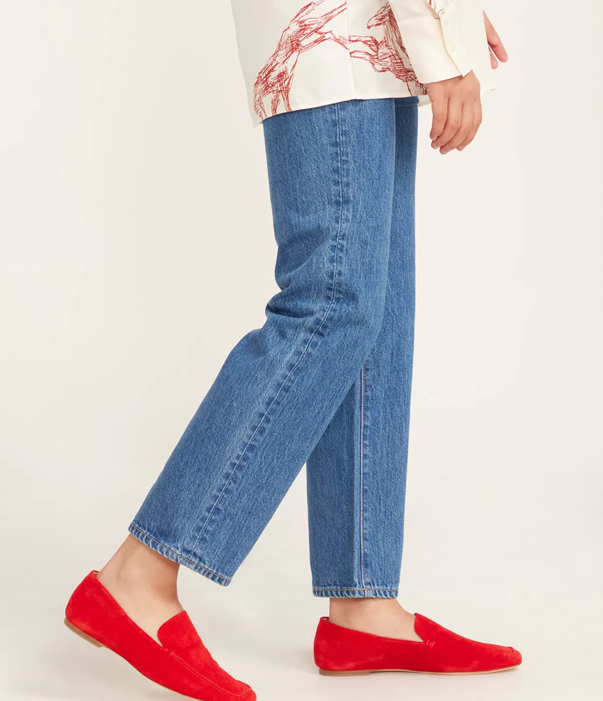 Shop Becks Soft Loafer In Chili Flat Shoes