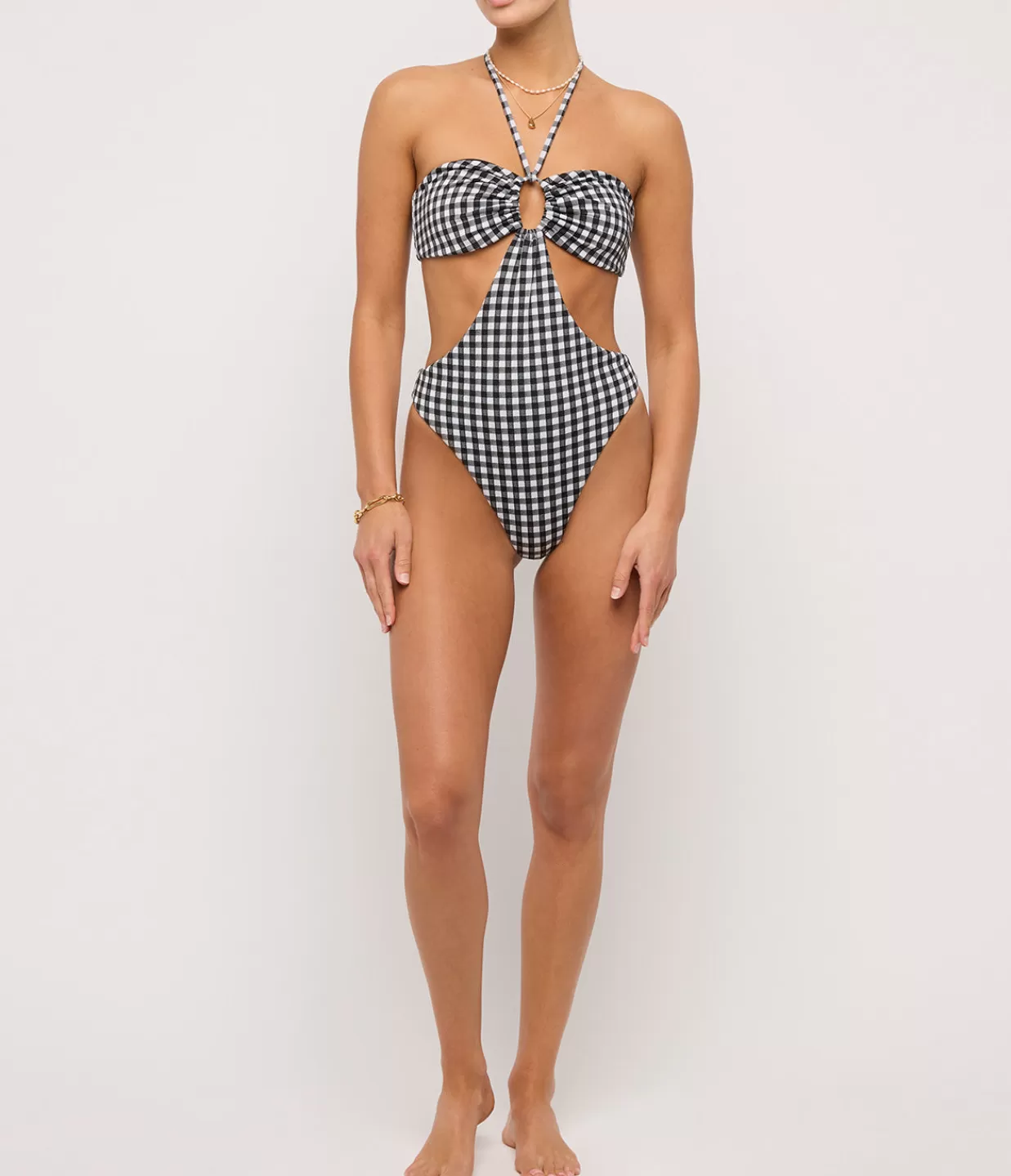 Cheap Blanca One Piece In Olympia Plaid Swim & Resortwear