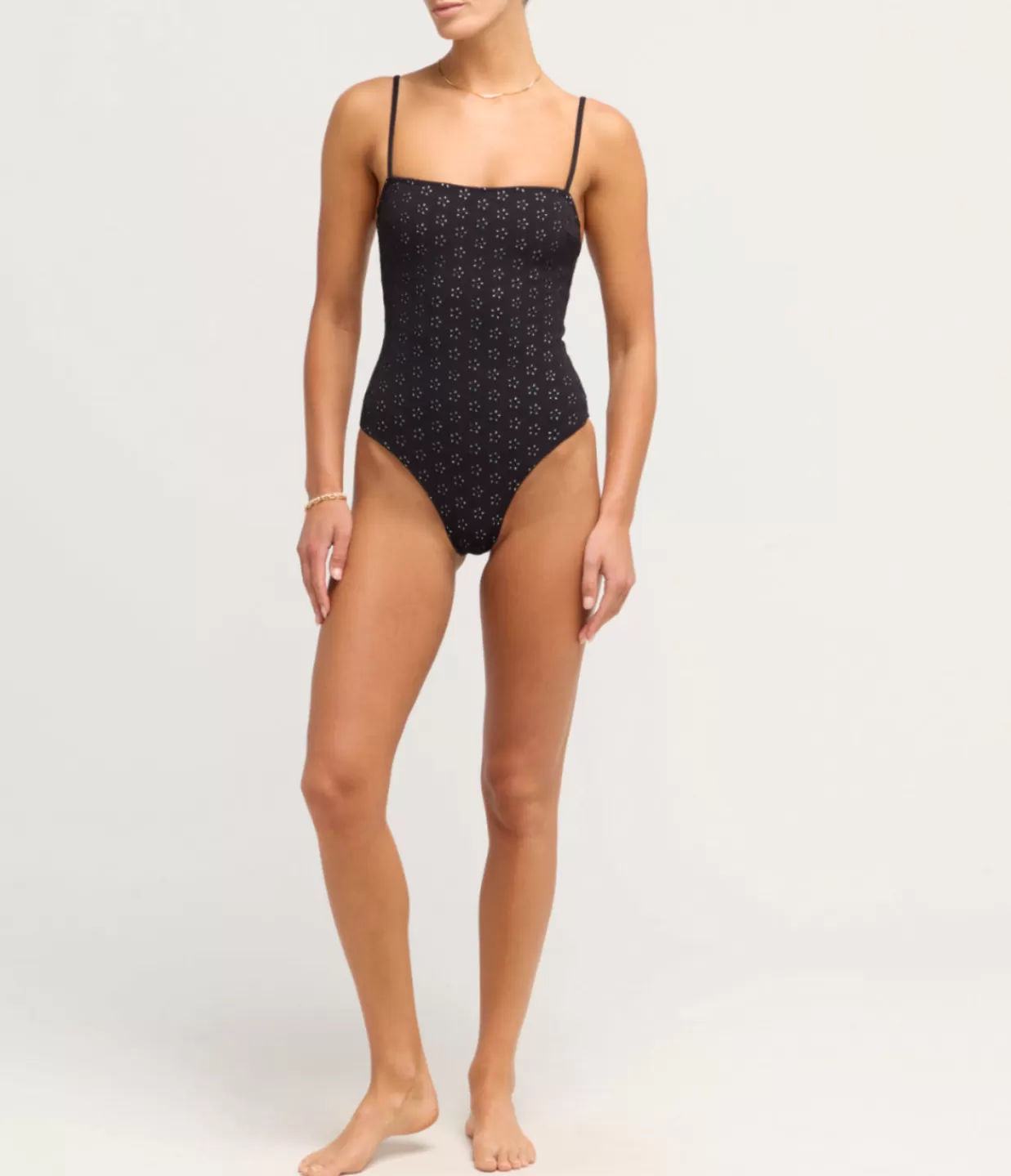 Discount Broderie One Piece In Noir Swim & Resortwear