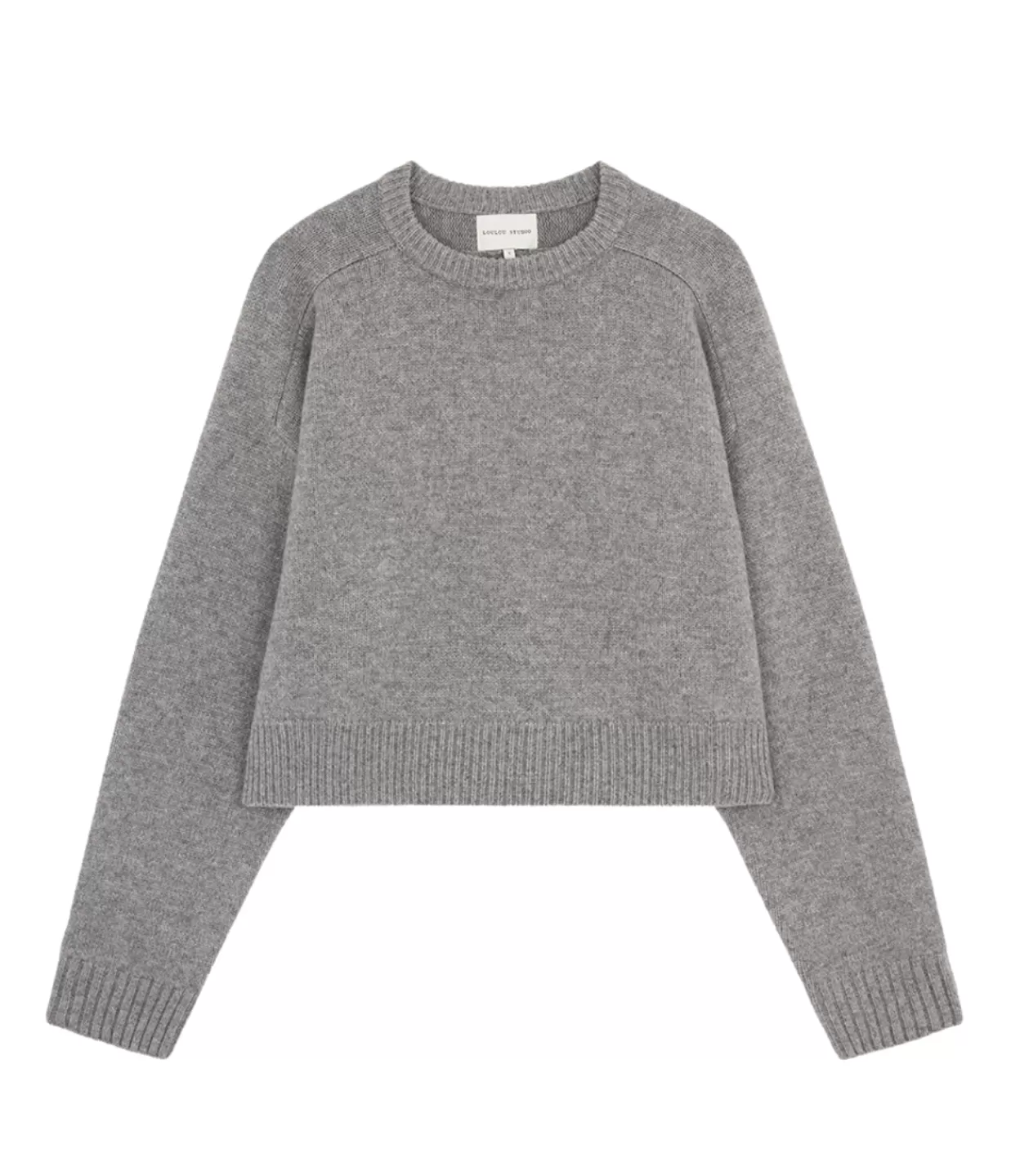 Outlet Bruzzi Cashmere Sweater In Grey Melange Knitwear