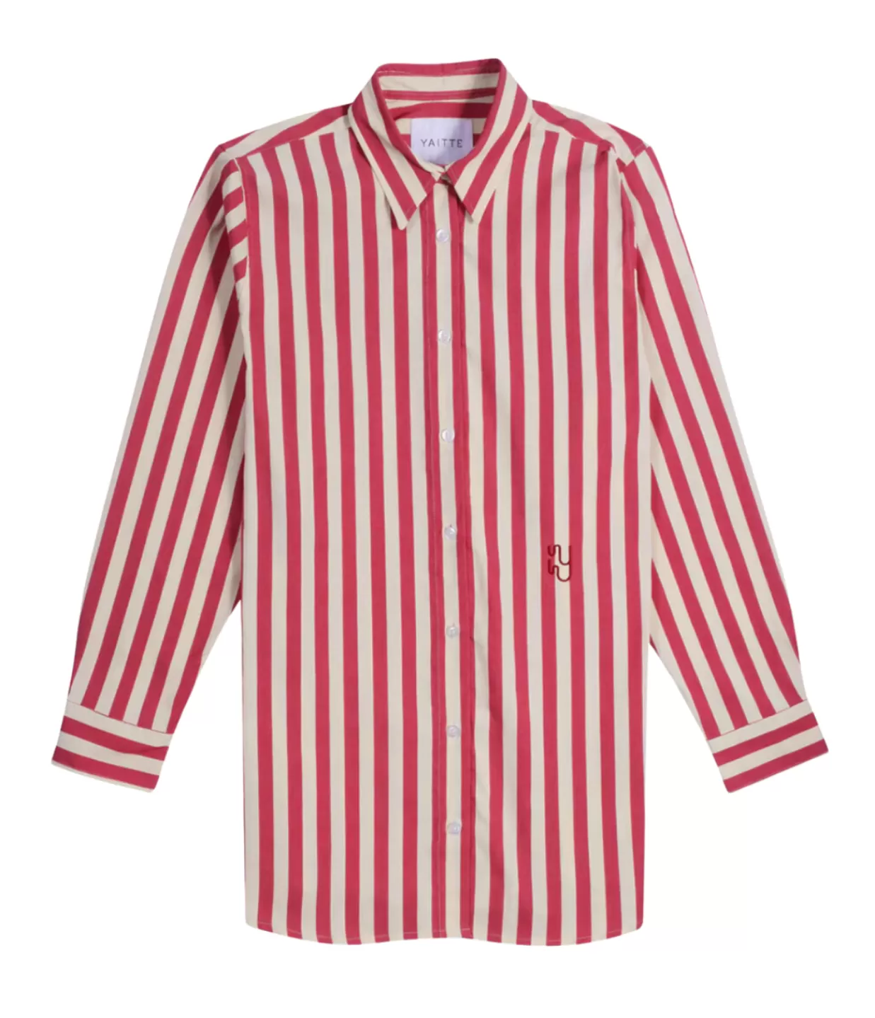 Outlet Buoy Striped Shirt In Red And Off White Tops