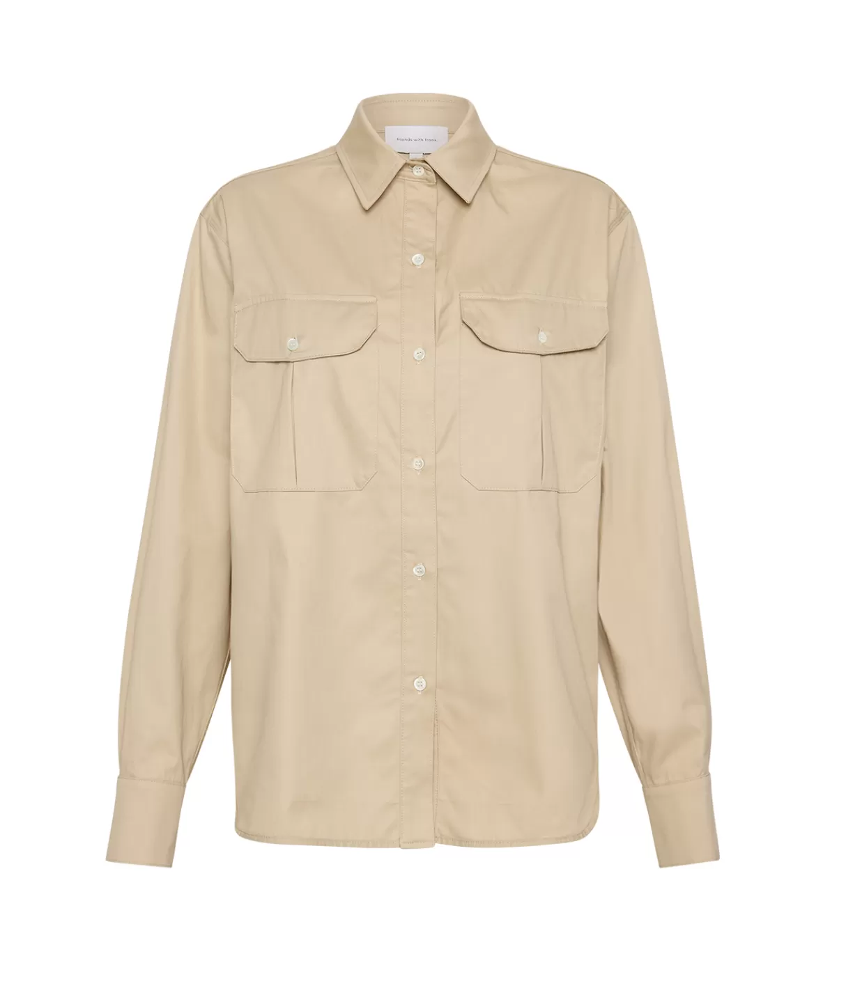 Cheap Cameron Cotton Shirt In Sand Tops