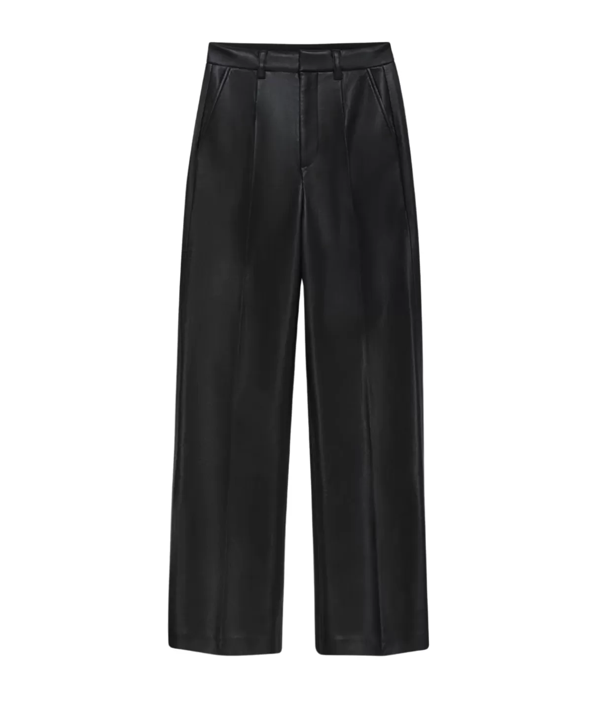 Fashion Carmen Recycled Leather Pant In Black Pants