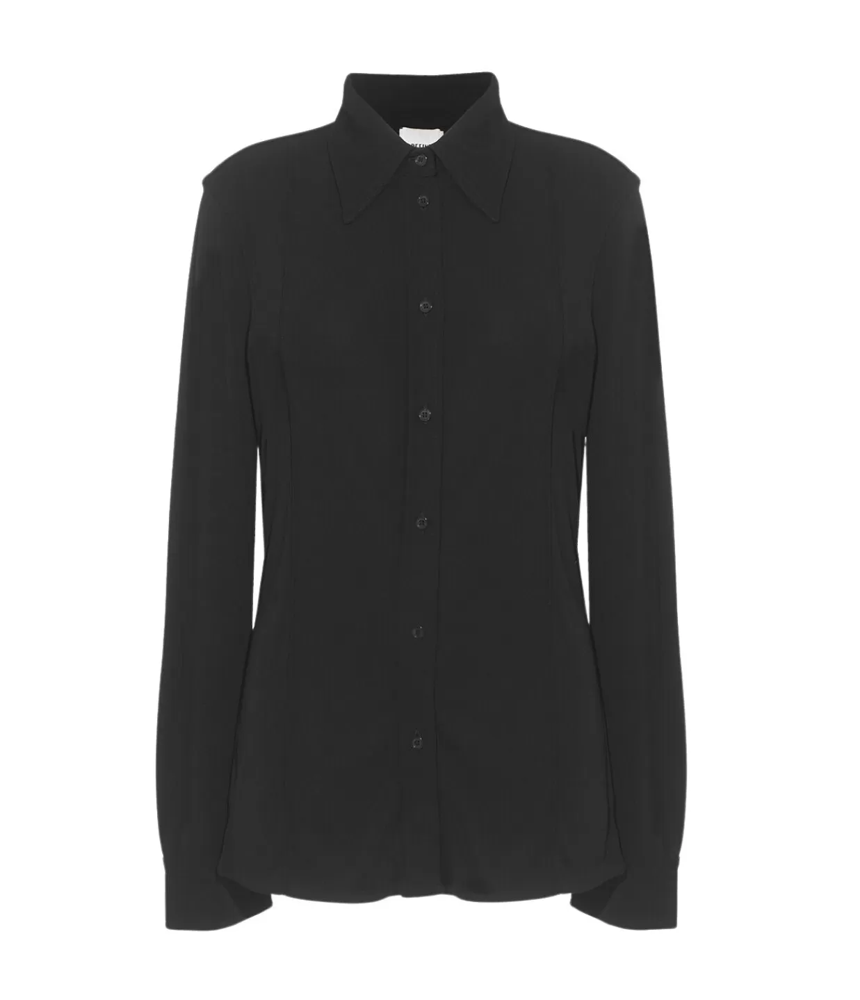 Clearance Carol Long Sleeve Jersey Shirt In Black Tops