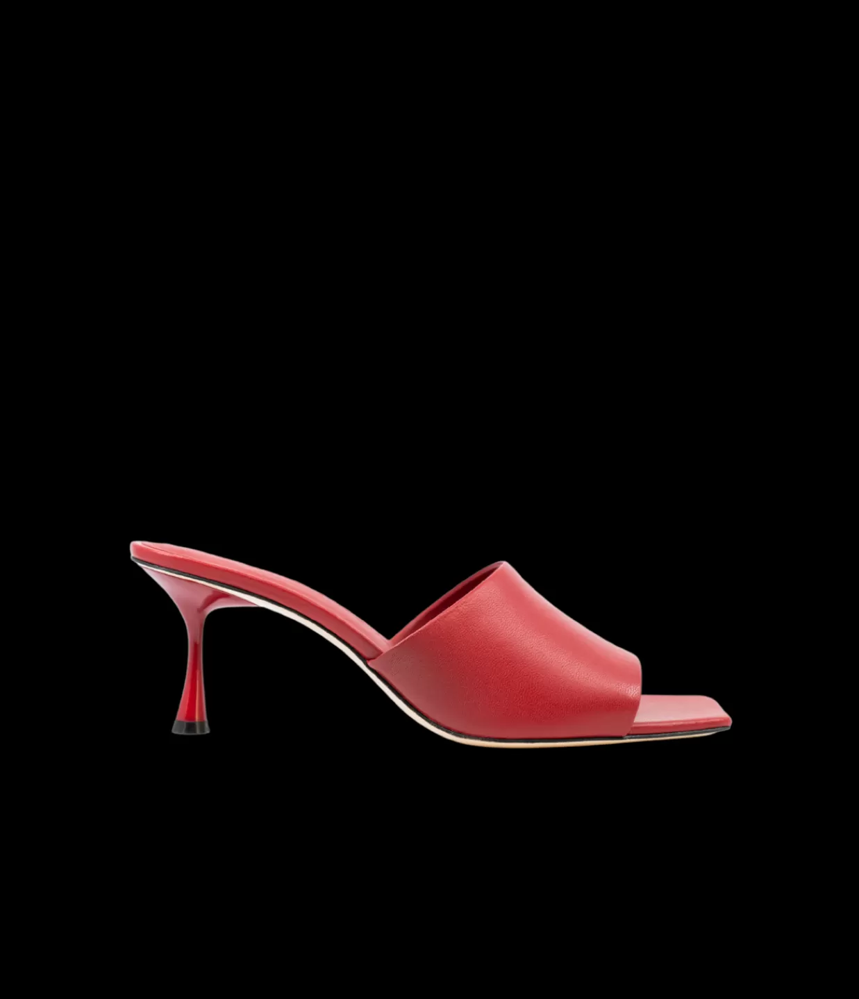 Flash Sale Classic Mule Heel In Red Heels & Pumps