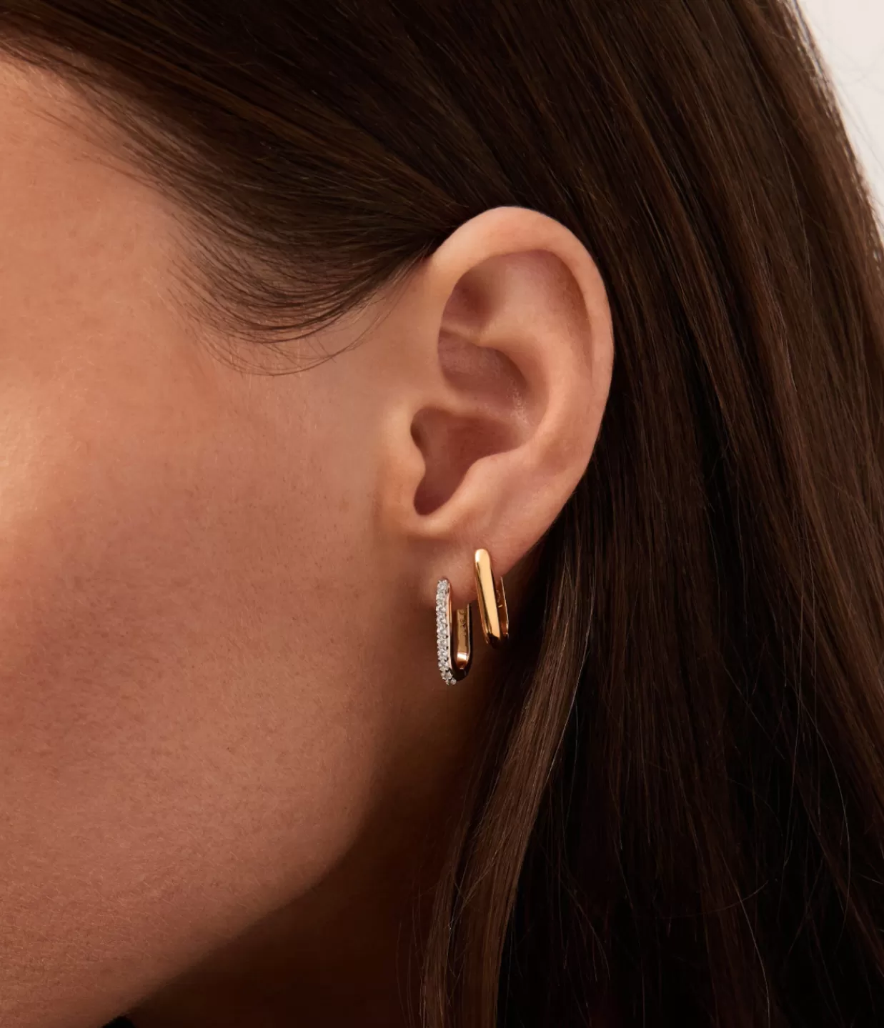 Discount Classic Ovate Hoop Earrings In Gold Jewellery | Earrings