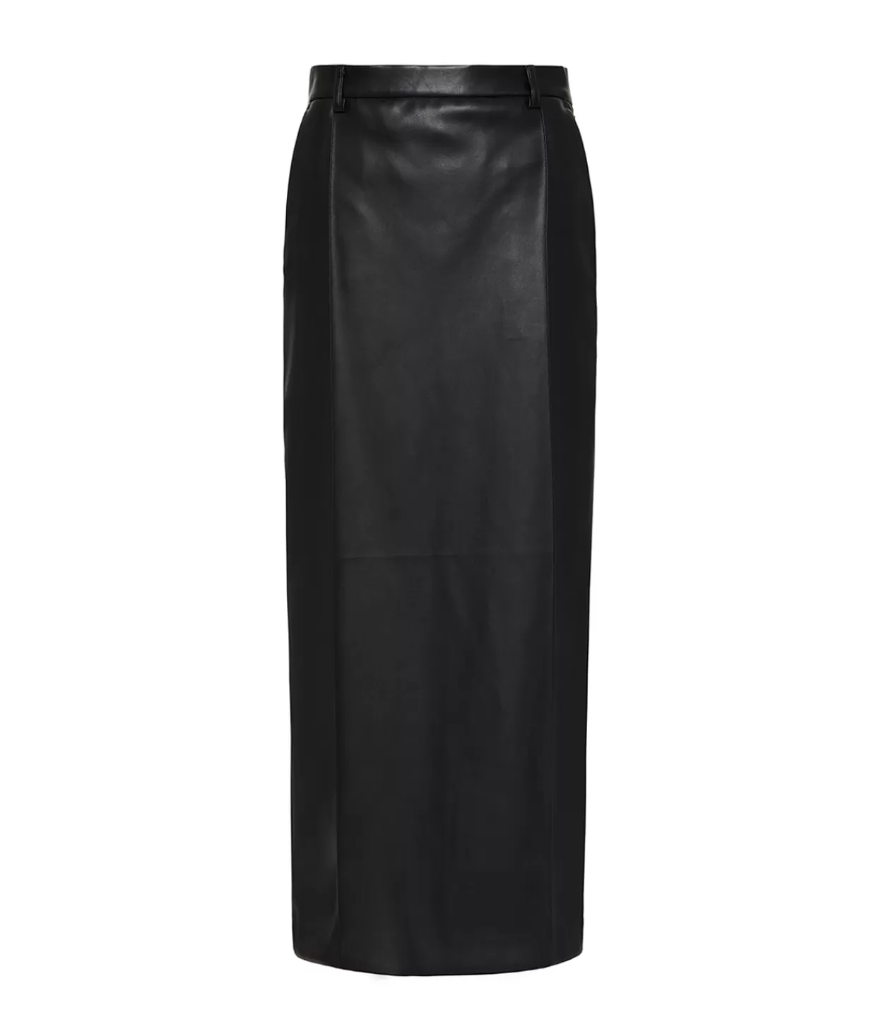 Shop Classico Leather Midi Skirt In Black Skirts