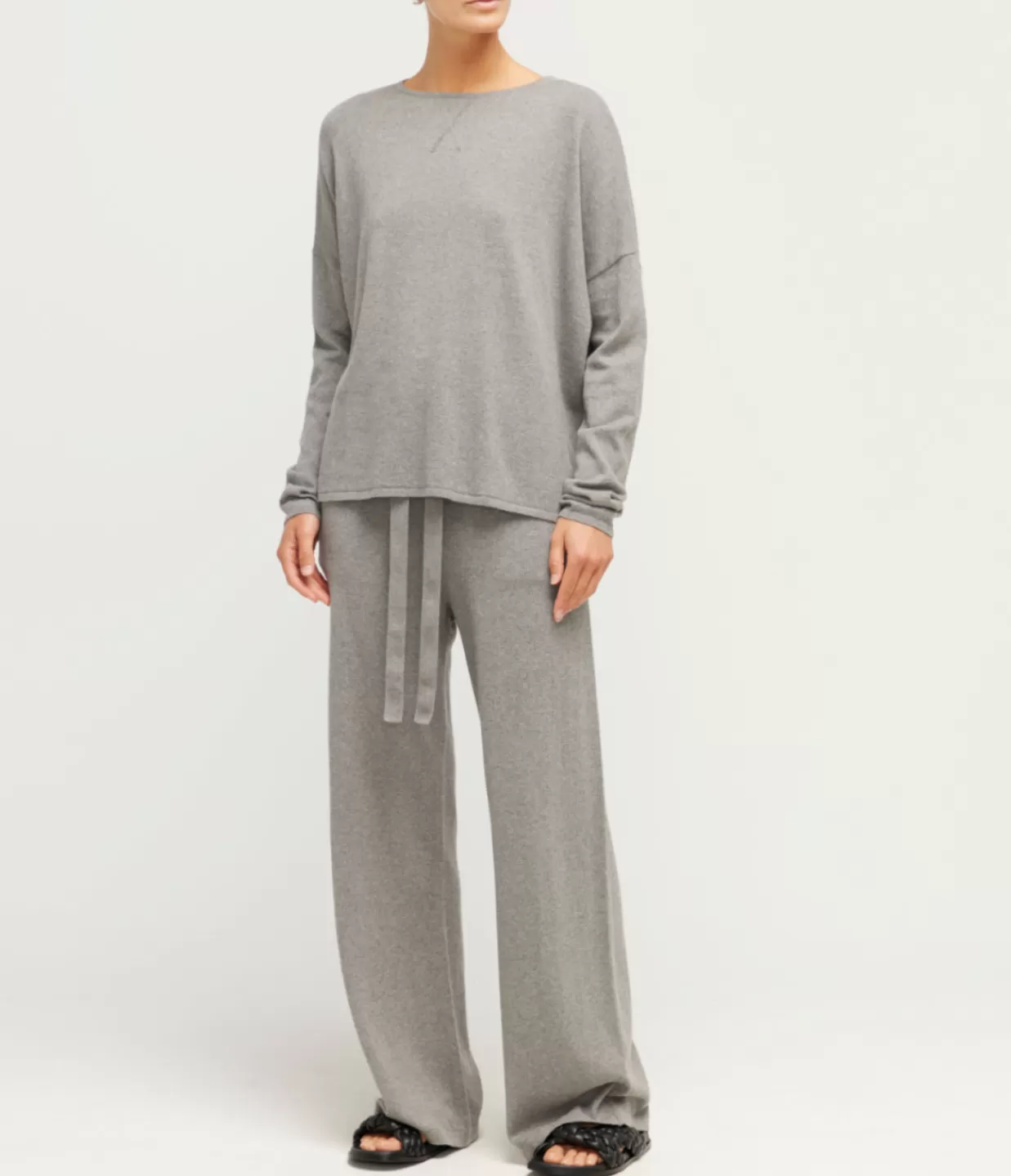 New Cotton Cashmere Long Sleeve Knit In Uniform Loungewear | Knitwear