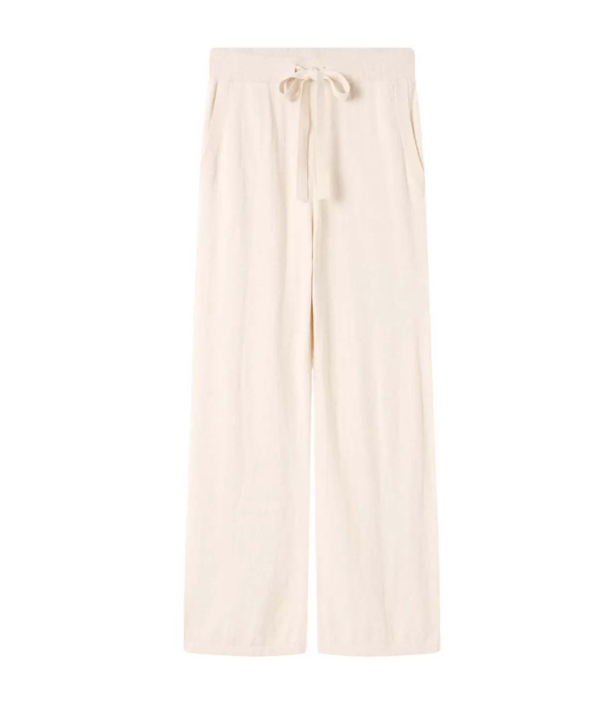 Online Cotton Cashmere Wide Leg Pant Oat Neutral Pants