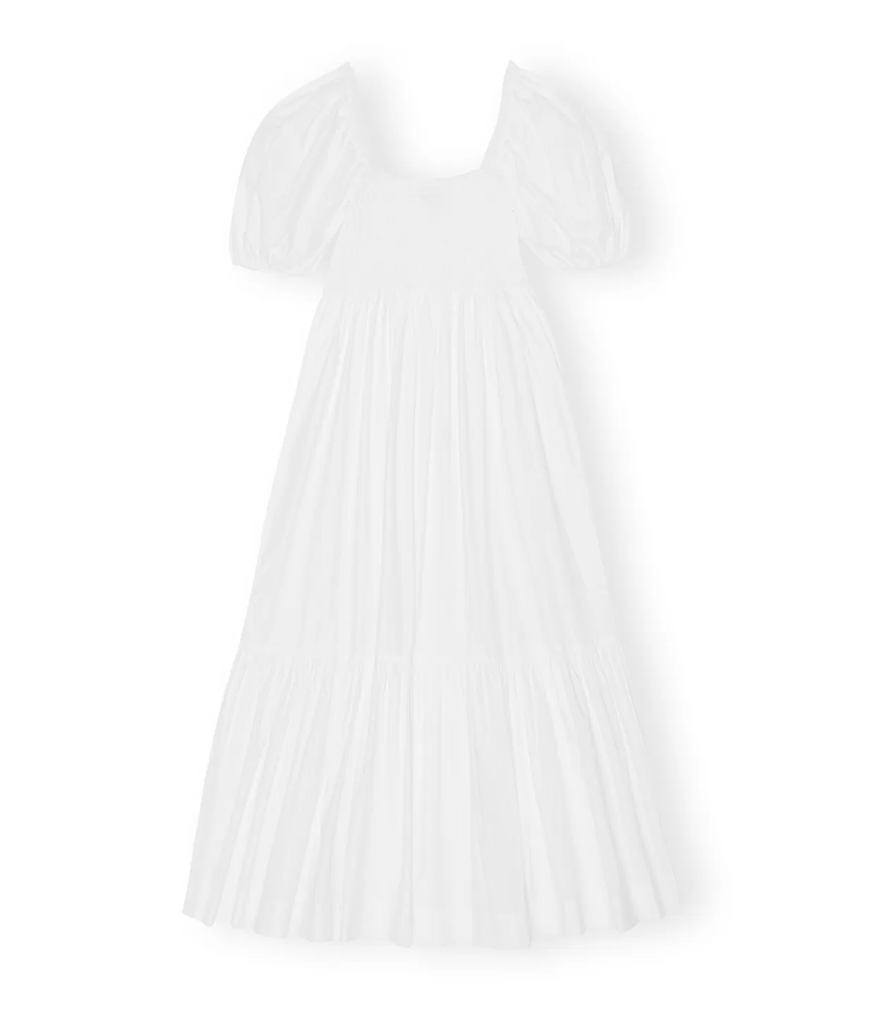 Sale Cotton Poplin Smock Dress In Bright White Dresses