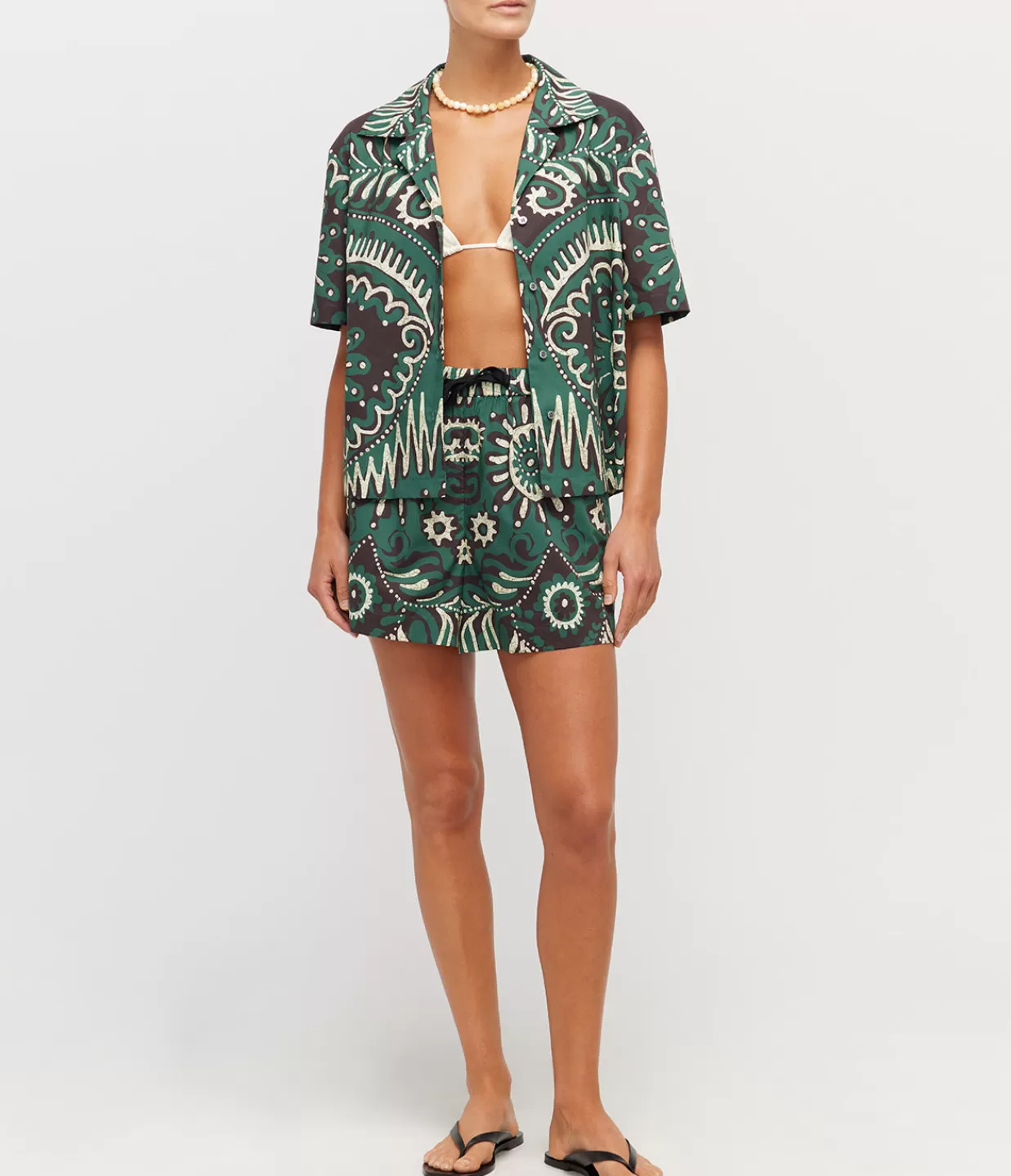 Flash Sale Cover Shirt In Charlough Print Tops