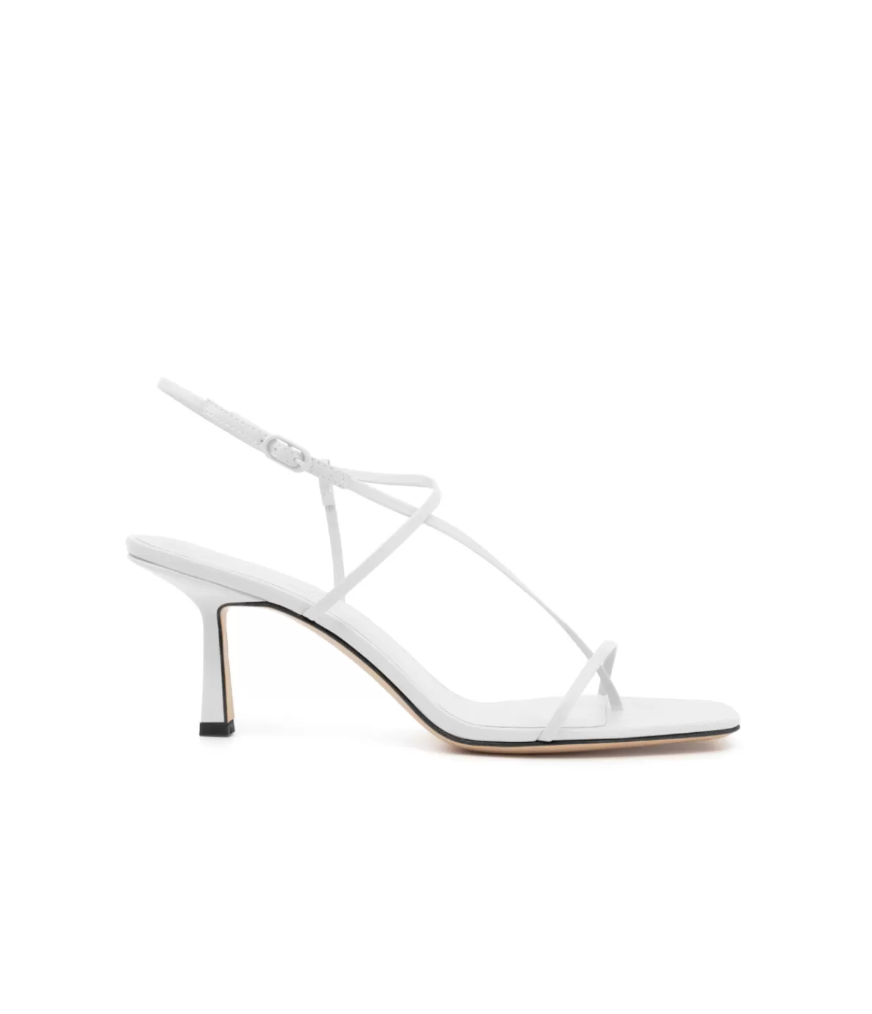 Hot Cross Front Heel In White Heels & Pumps