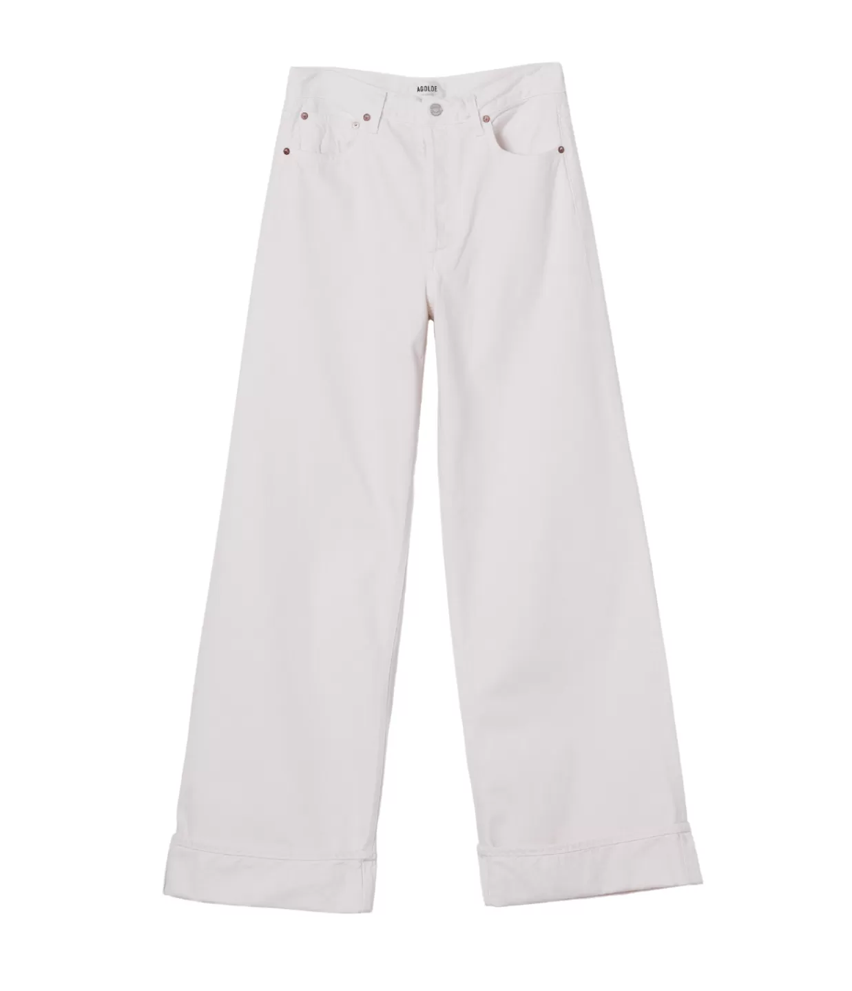 New Dame High Rise Wide Leg Jean In Fortune Cookie Denim