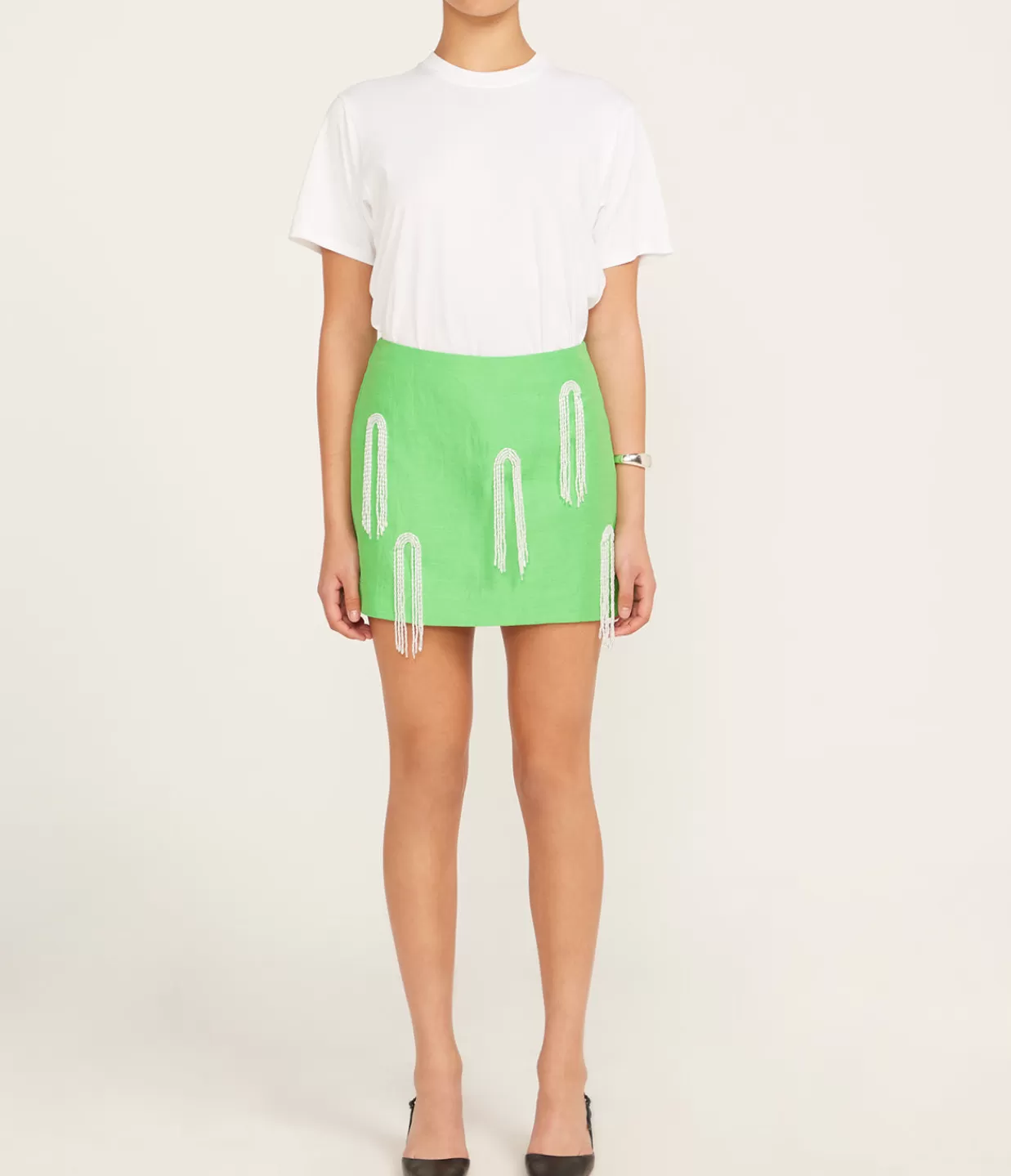 Cheap Dazzle Mini Skirt In Green Skirts