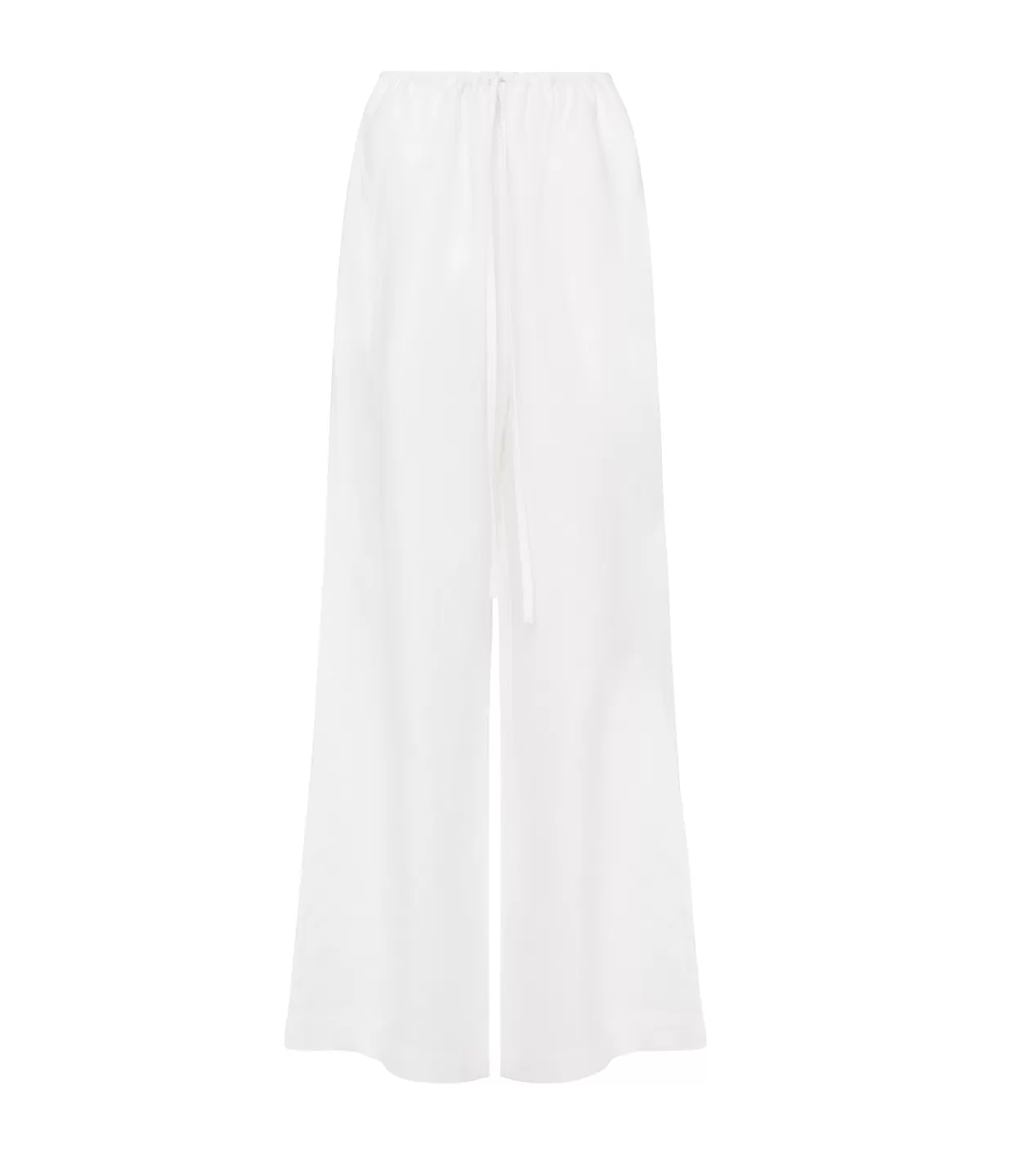 Best Delphi Organic Linen Drawstring Pant In White Pants