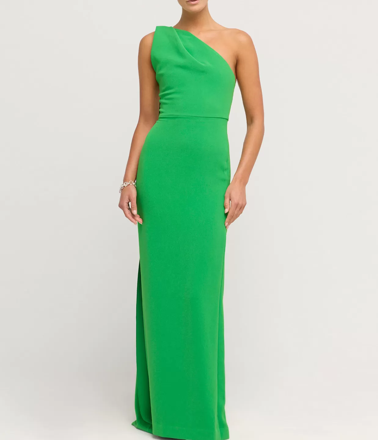 Outlet Demi Woven Crepe Dress In Bright Green Dresses