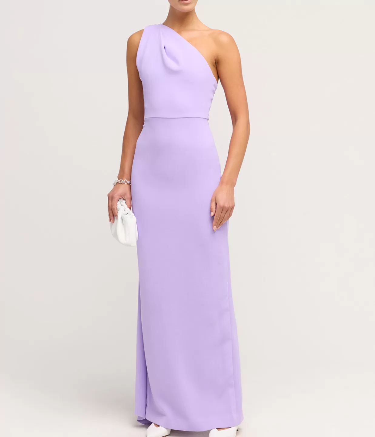 Fashion Demi Woven Crepe Dress In Lilac Dresses