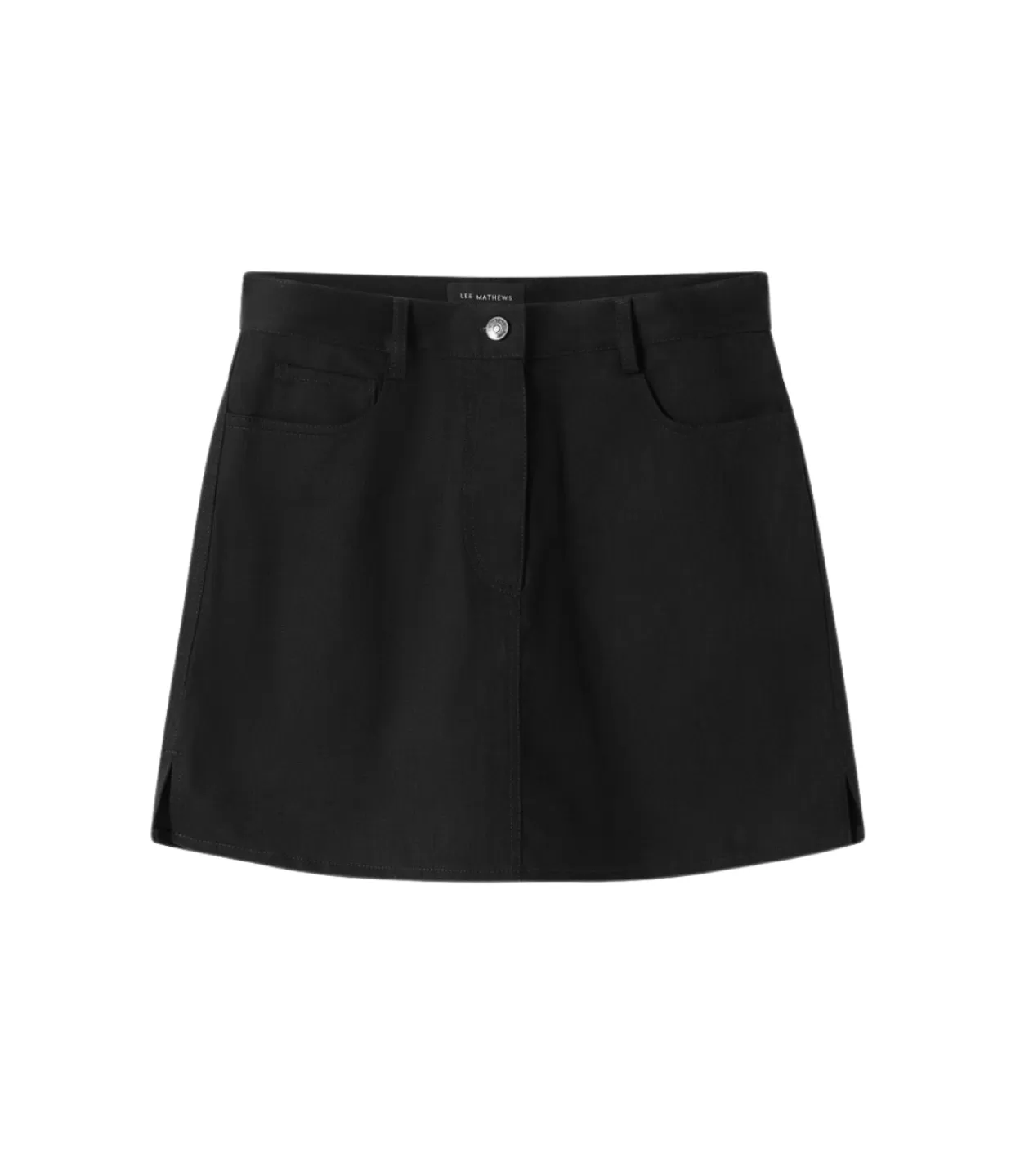 Discount Denim Mini Skirt In Black Skirts | Denim