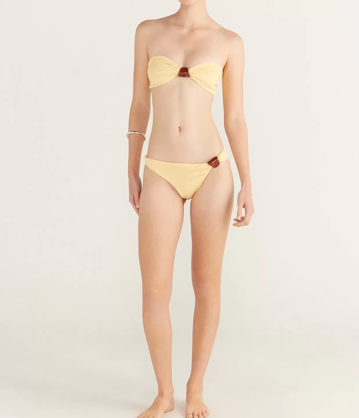 Hot Digby Bikini Bottom In Butter Swim & Resortwear