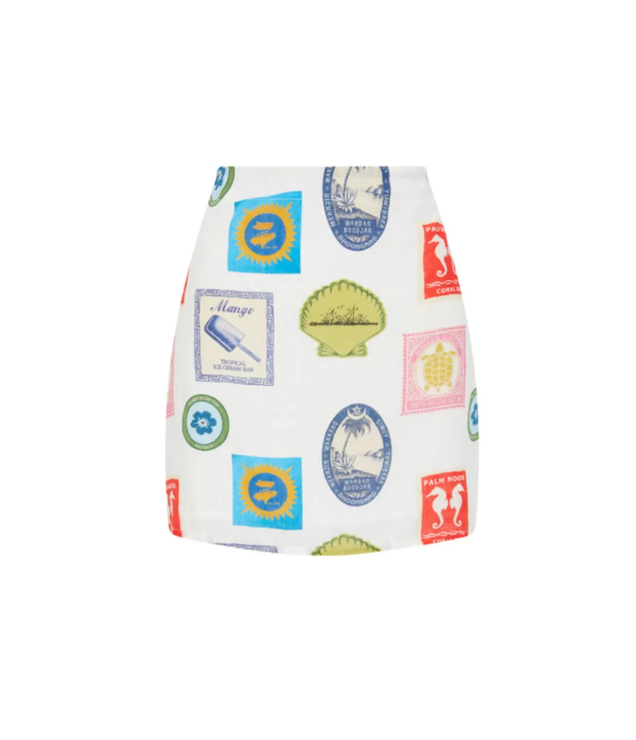 New East Mini Skirt In Holiday Stamp Skirts