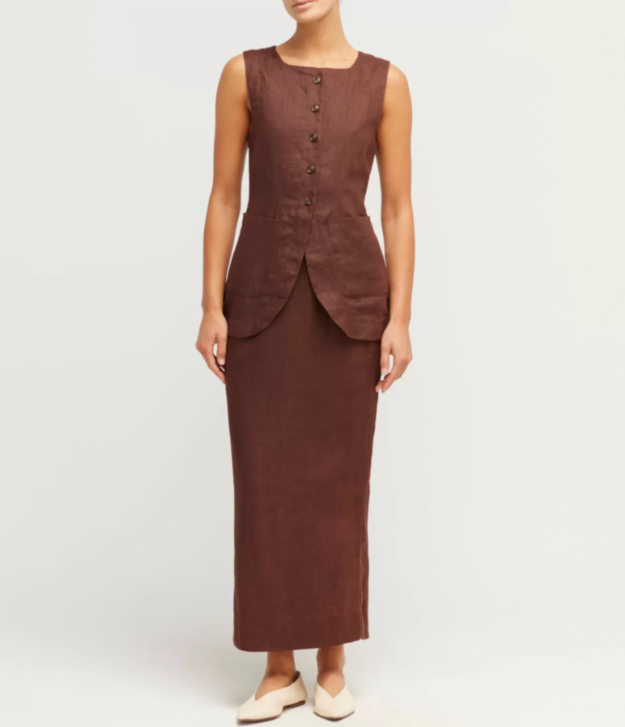 Fashion Emma Pencil Skirt In Chocolate Skirts