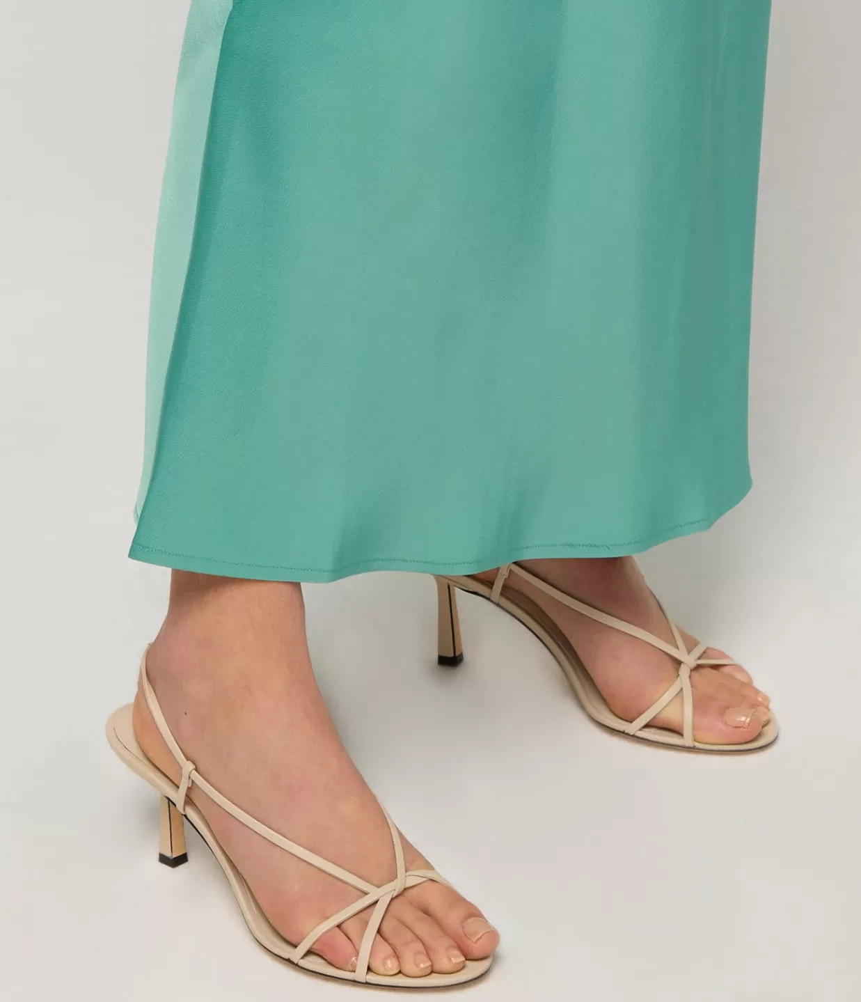 New Entwined Strappy Heel In Stone Heels & Pumps