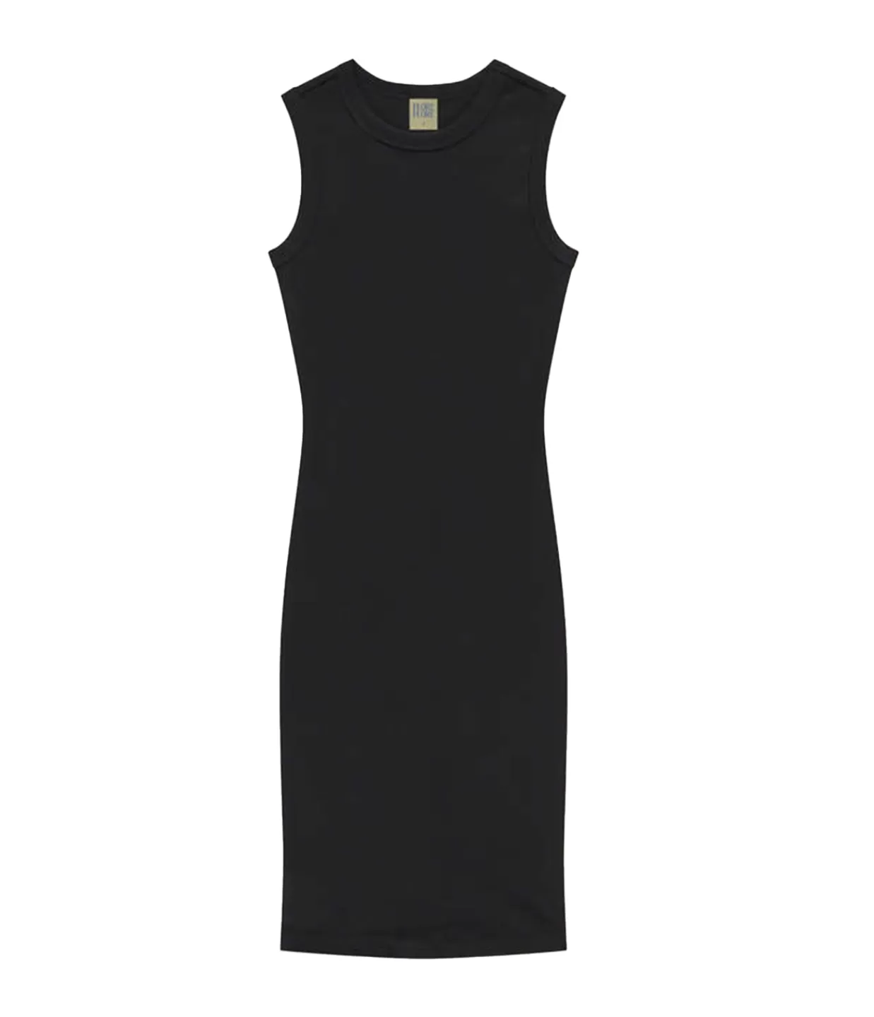 Store Esme High Neck Midi Dress In Black Dresses