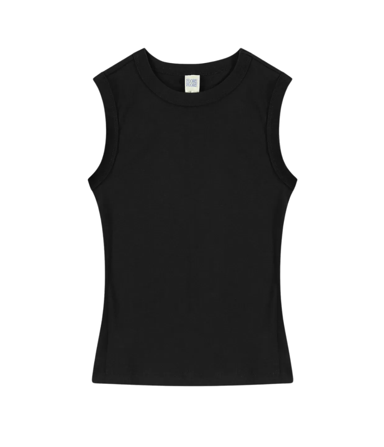 Outlet Esme High Neck Tank In Black T-Shirts & Tanks